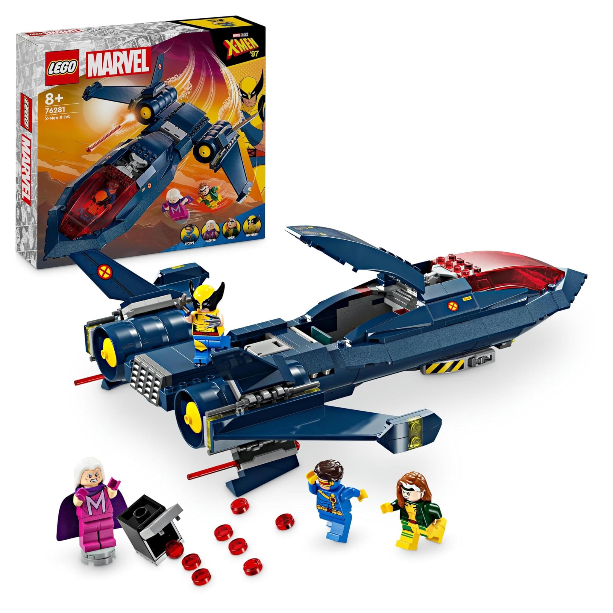 Lego Marvel X-Jet di X-Men - Aereo Giocattolo con Minifigure