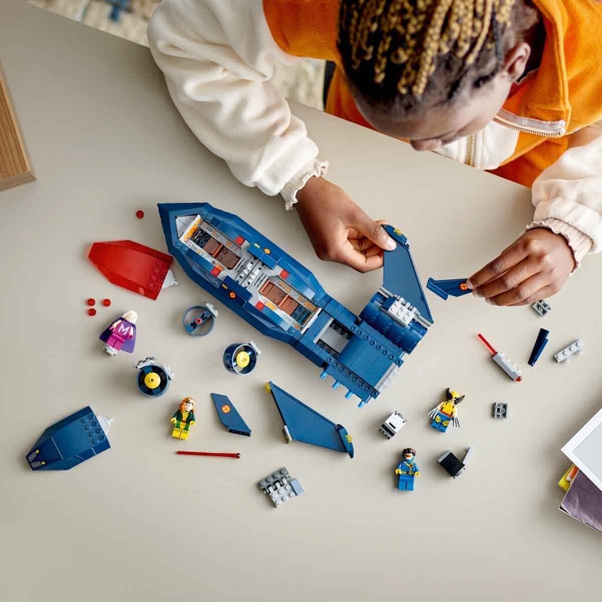 Lego Marvel X-Jet di X-Men - Aereo Giocattolo con Minifigure - immagine 2