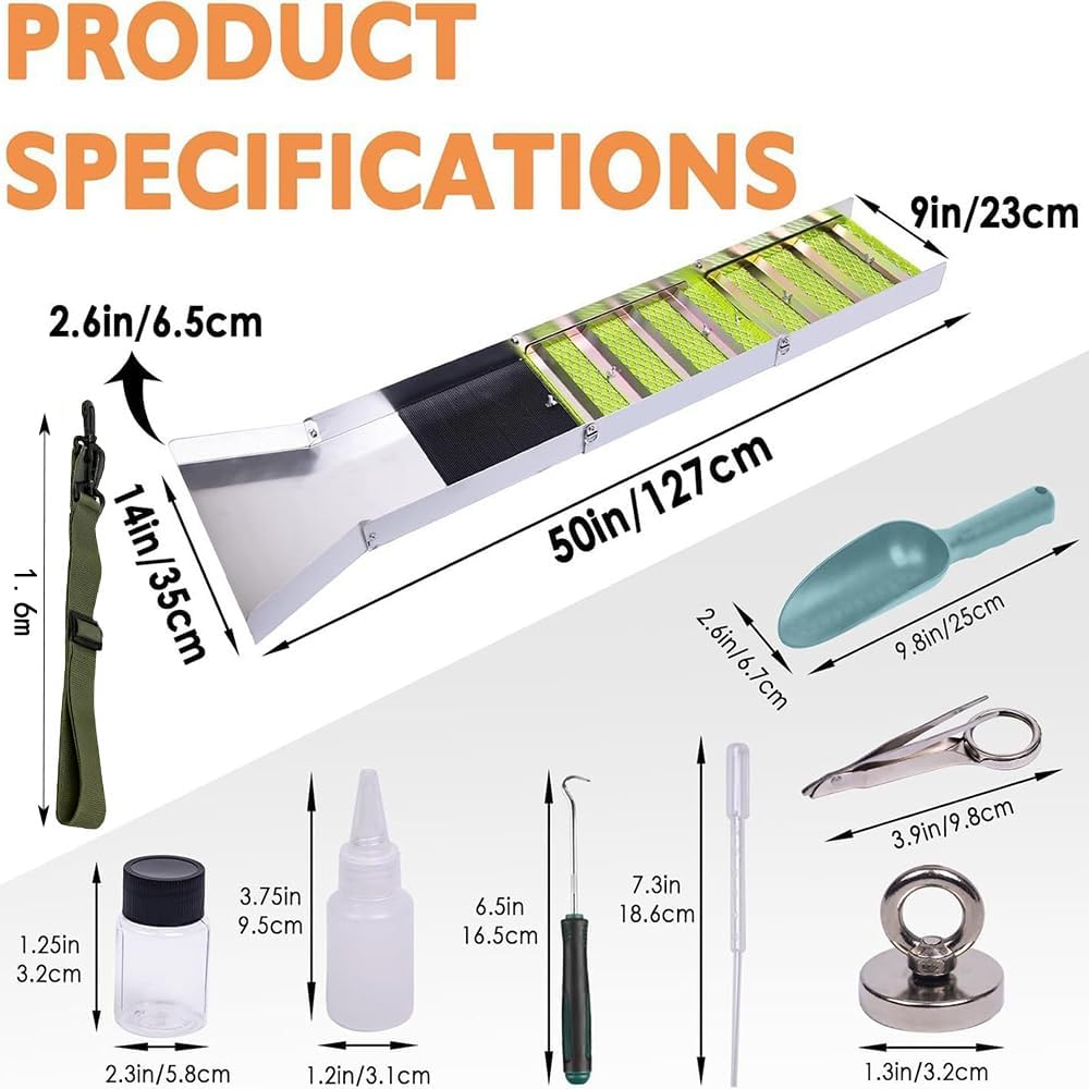 Set Completo Ricerca Dell'oro Pieghevole 127cm - immagine 5