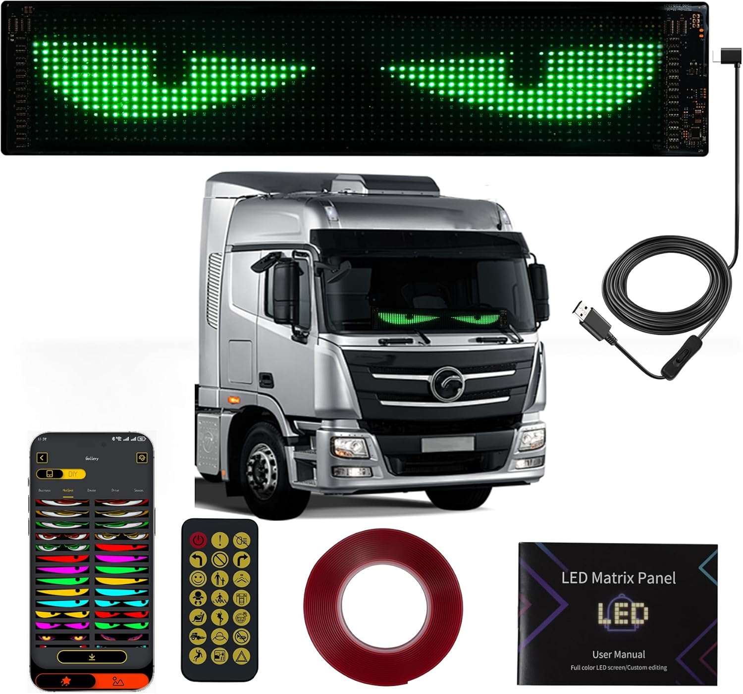 Looklight Occhi LED Programmabili per Auto