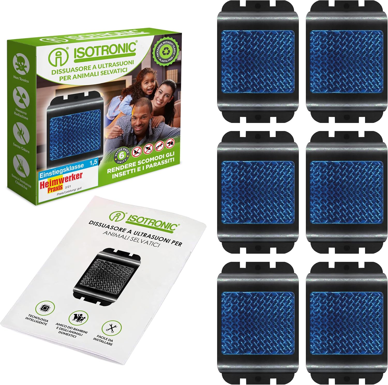 Isotronic Repellente per Animali Selvatici con LED Blu - immagine 1