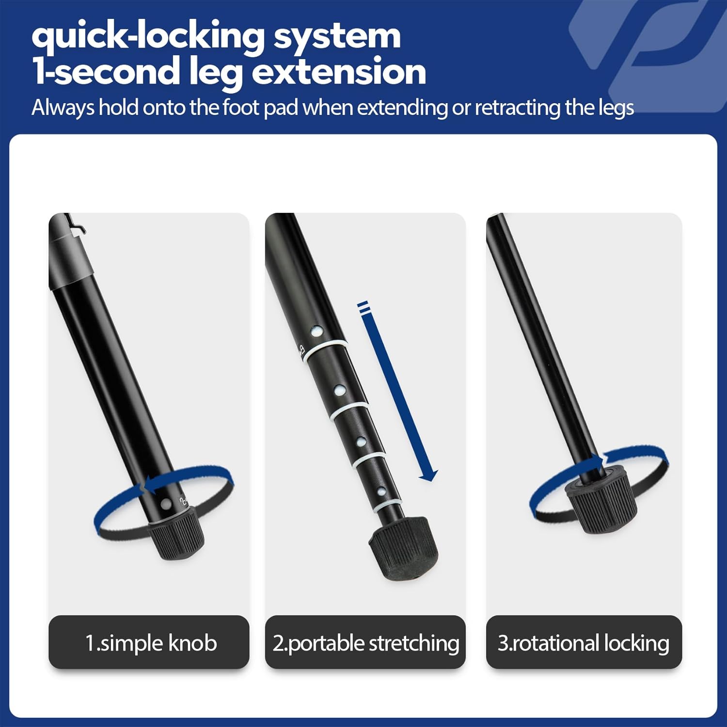 Fotopro Mini Treppiede da Viaggio 152,4 cm con Testa a Sfera - immagine 6