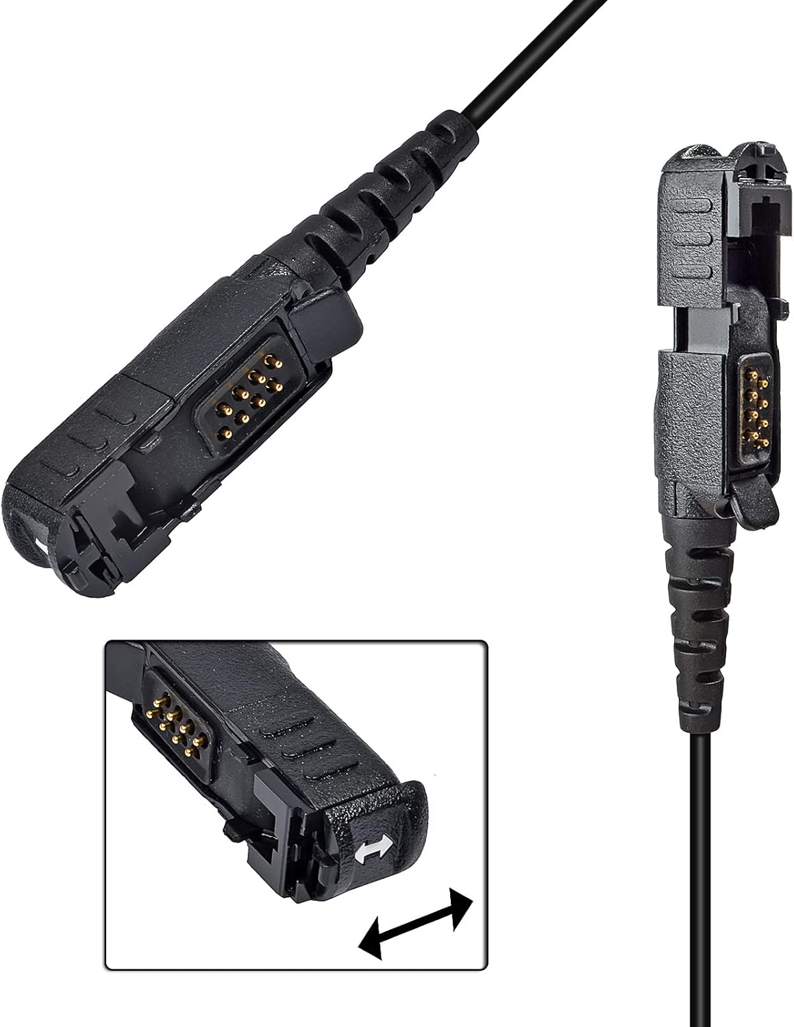 Hys Auricolare con Microfono per Motorola Multi-Pin Radio - immagine 3