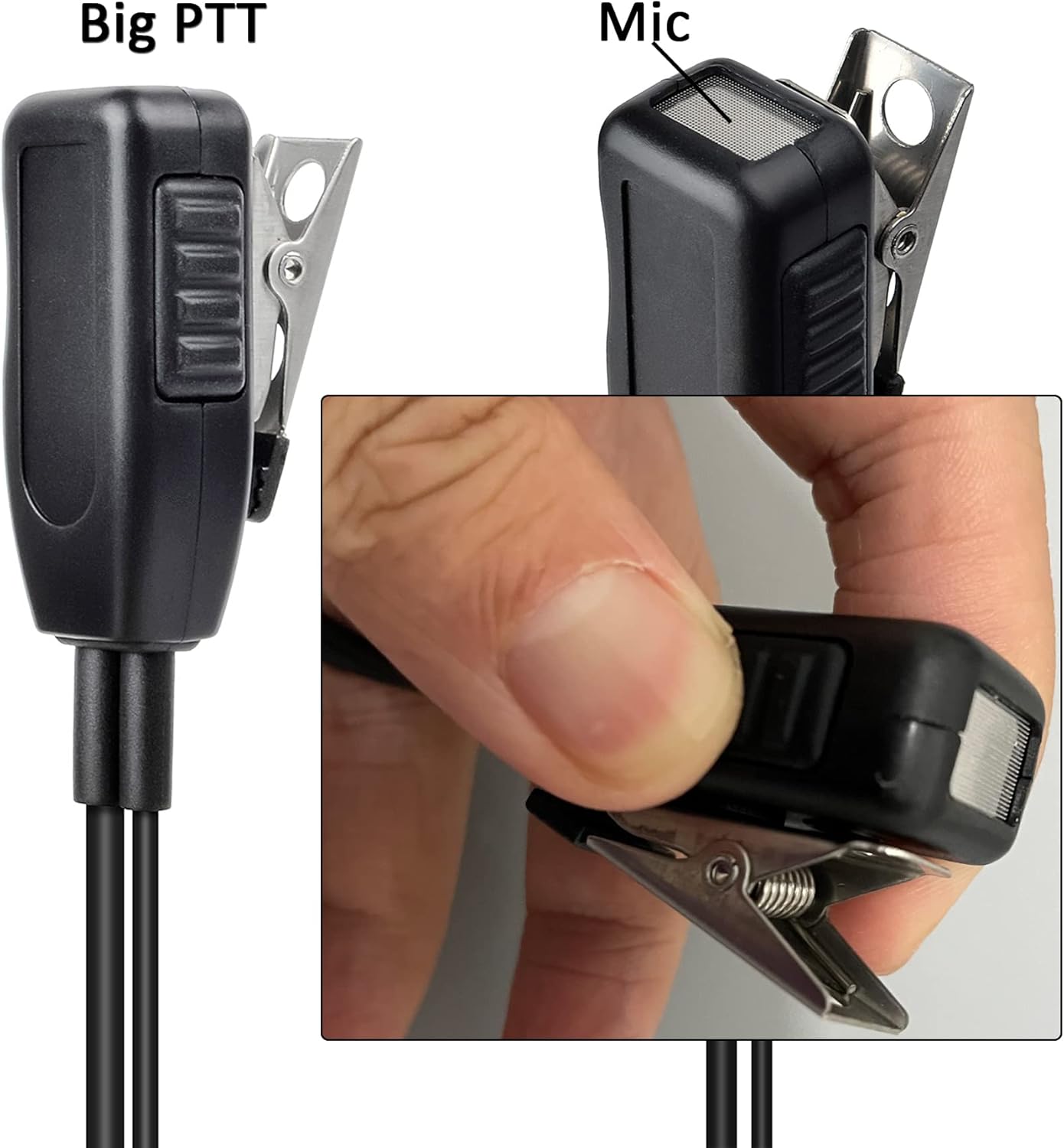 Hys Auricolare con Microfono per Motorola Multi-Pin Radio - immagine 4