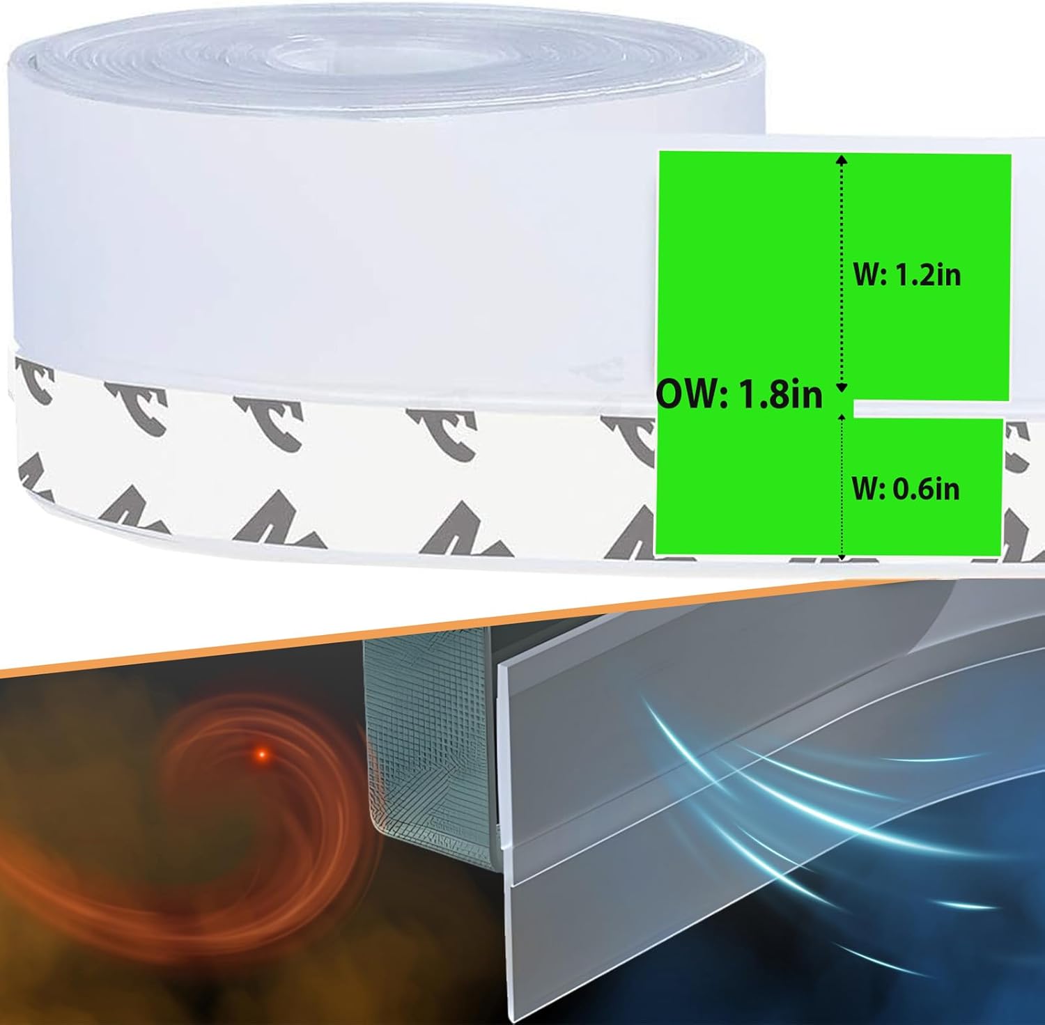 Strisce di Tenuta in Silicone 4,5 x 500 cm - immagine 3