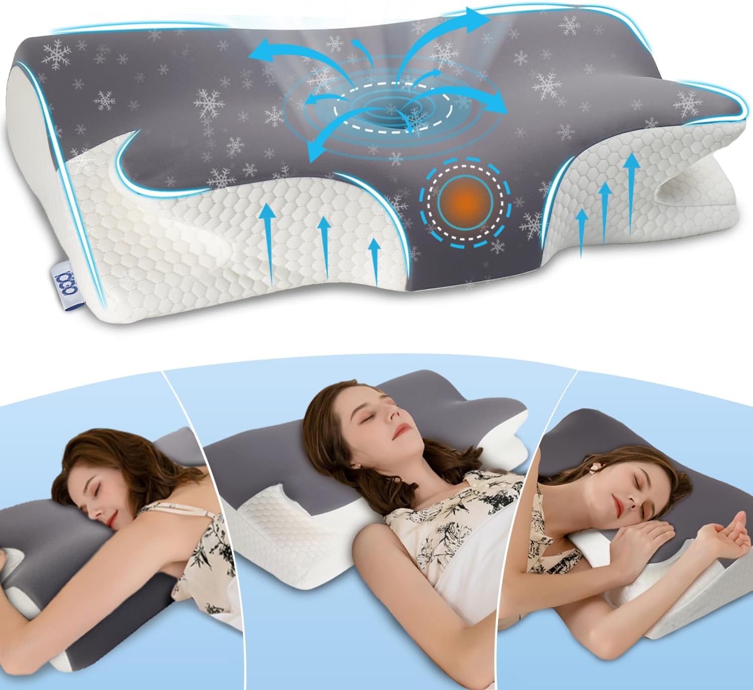 Idea Cuscino Cervicale Memory Foam Ortopedico - immagine 1