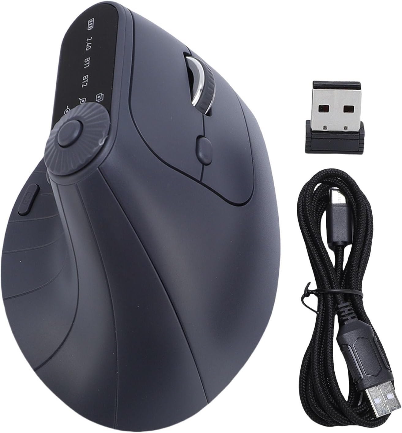PUSOKEI Mouse Verticale Ergonomico 2.4G, Mouse Wireless Bluetooth ...