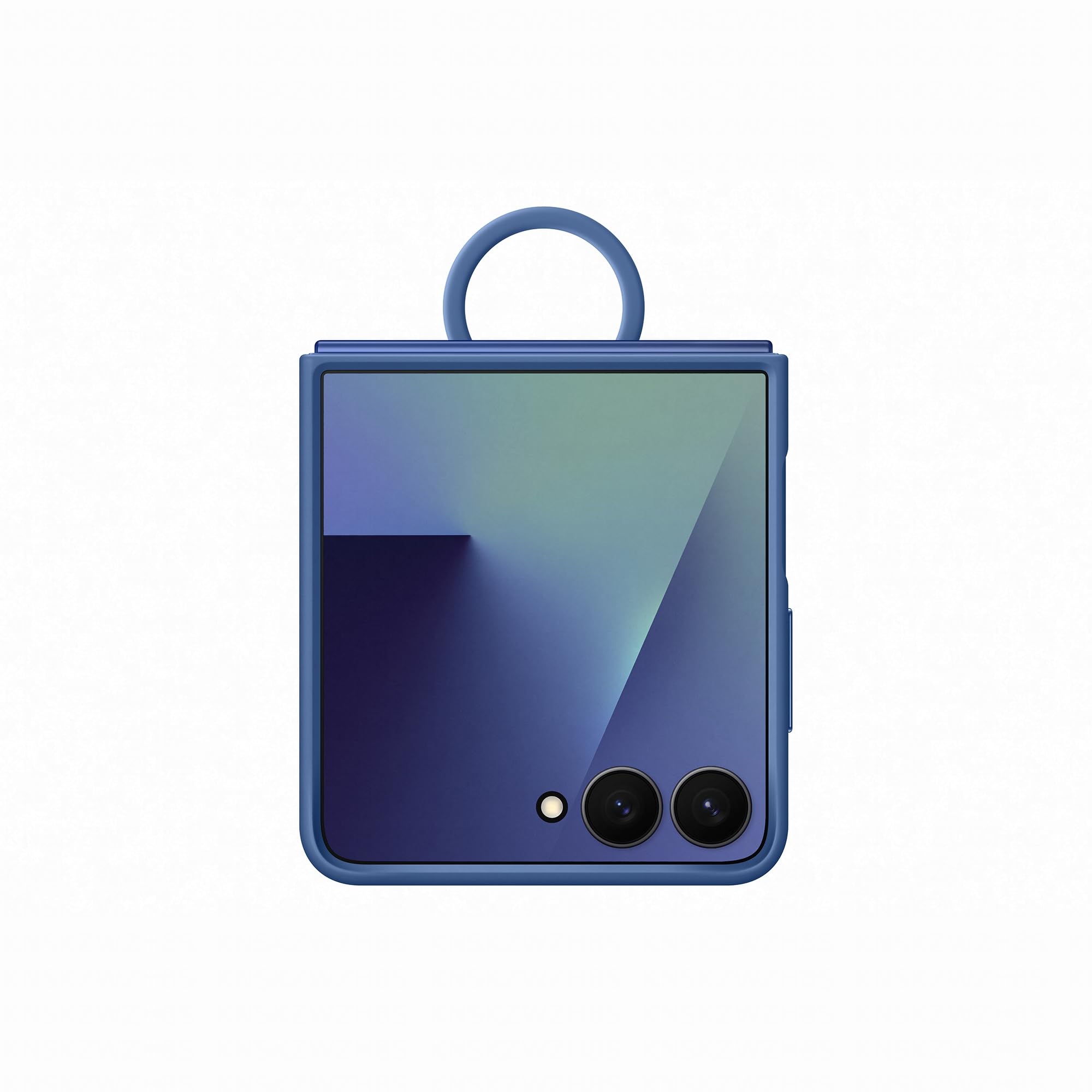Samsung Silicone Case with Ring per Galaxy Z Flip7, Blue