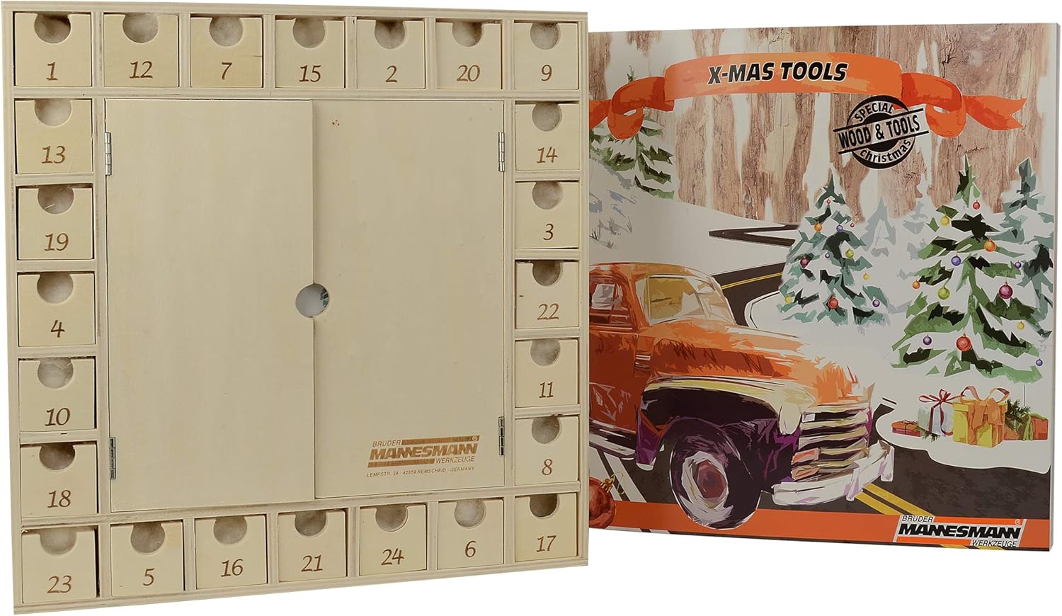 Brüder Mannesmann Calendario dell'Avvento in legno | M599930 - immagine 4