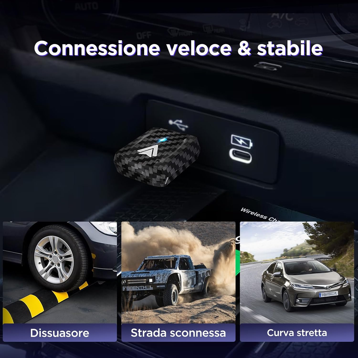 Adattatore Wireless Android Auto U2AC-L9 - immagine 5