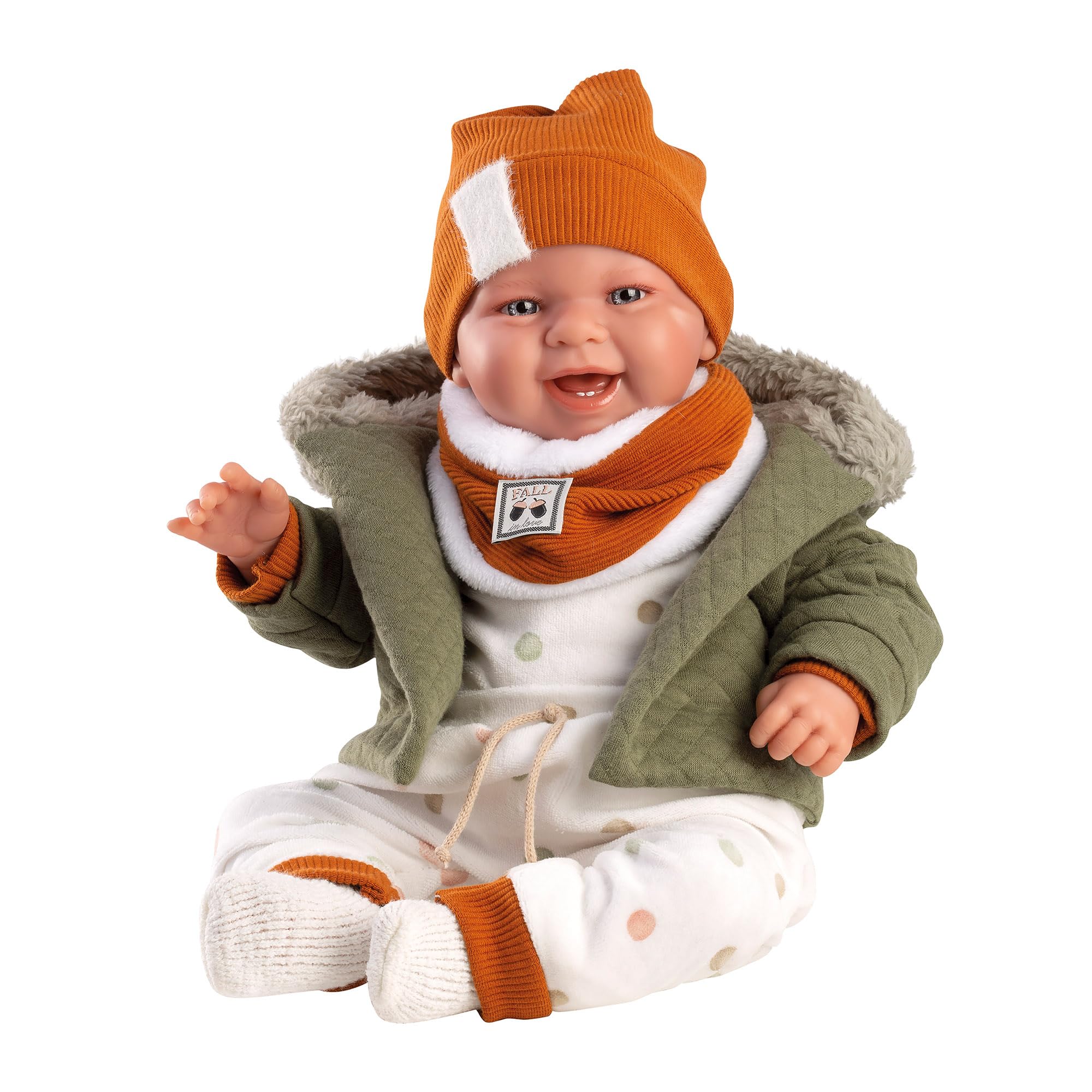 Llorens New Born 1084466 - Bambola 44cm con Pagliaccetto