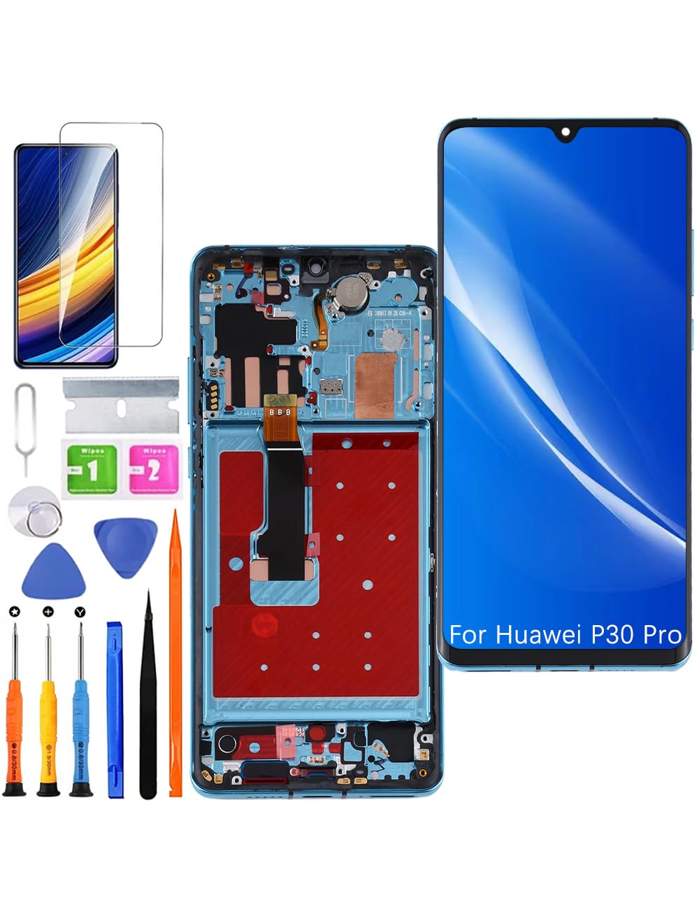 Display di ricambio per Huawei P30 Pro LCD TFT, Aurora