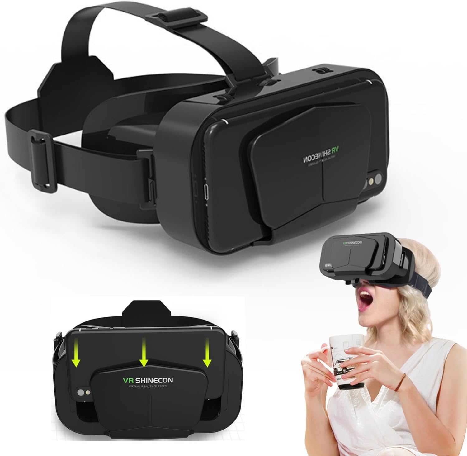 Cuffie VR per Realtà Virtuale - Visore 3D e Videogiochi - immagine 1