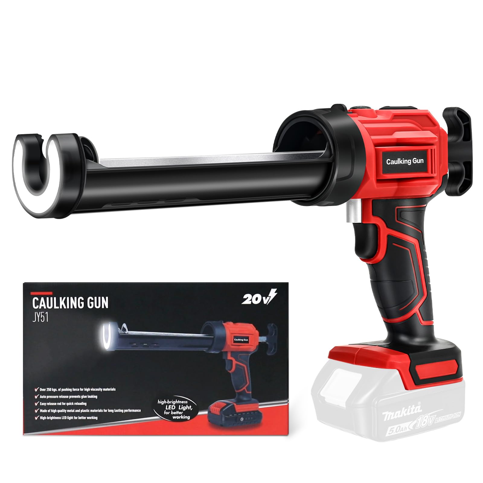 Pressa per Cartucce a Batteria 4 Velocità con Luce LED