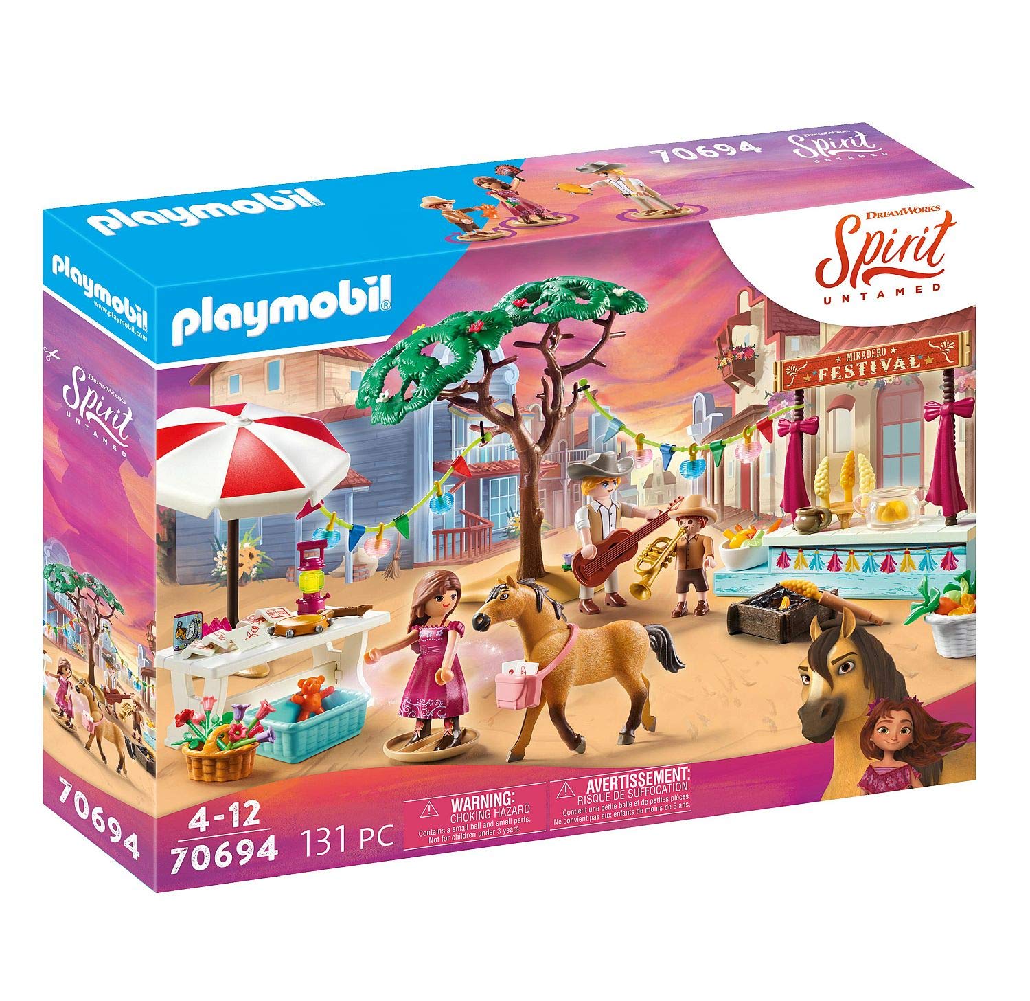 PLAYMOBIL DreamWorks Spirit Untamed 70694, Festival a Miradero, dai 4 Anni