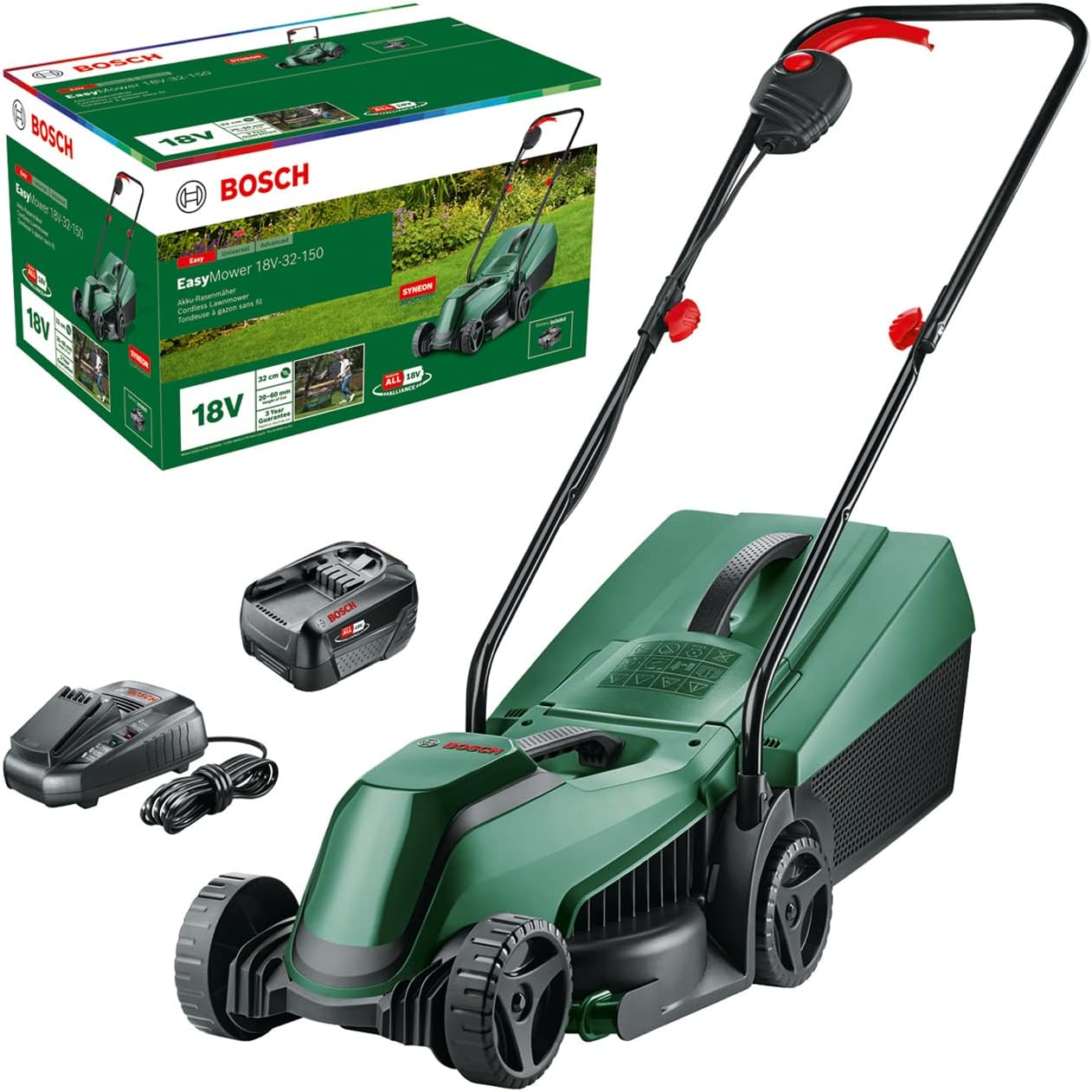 Bosch EasyMower 18V-32-150 - Rasaerba a Batteria 32cm