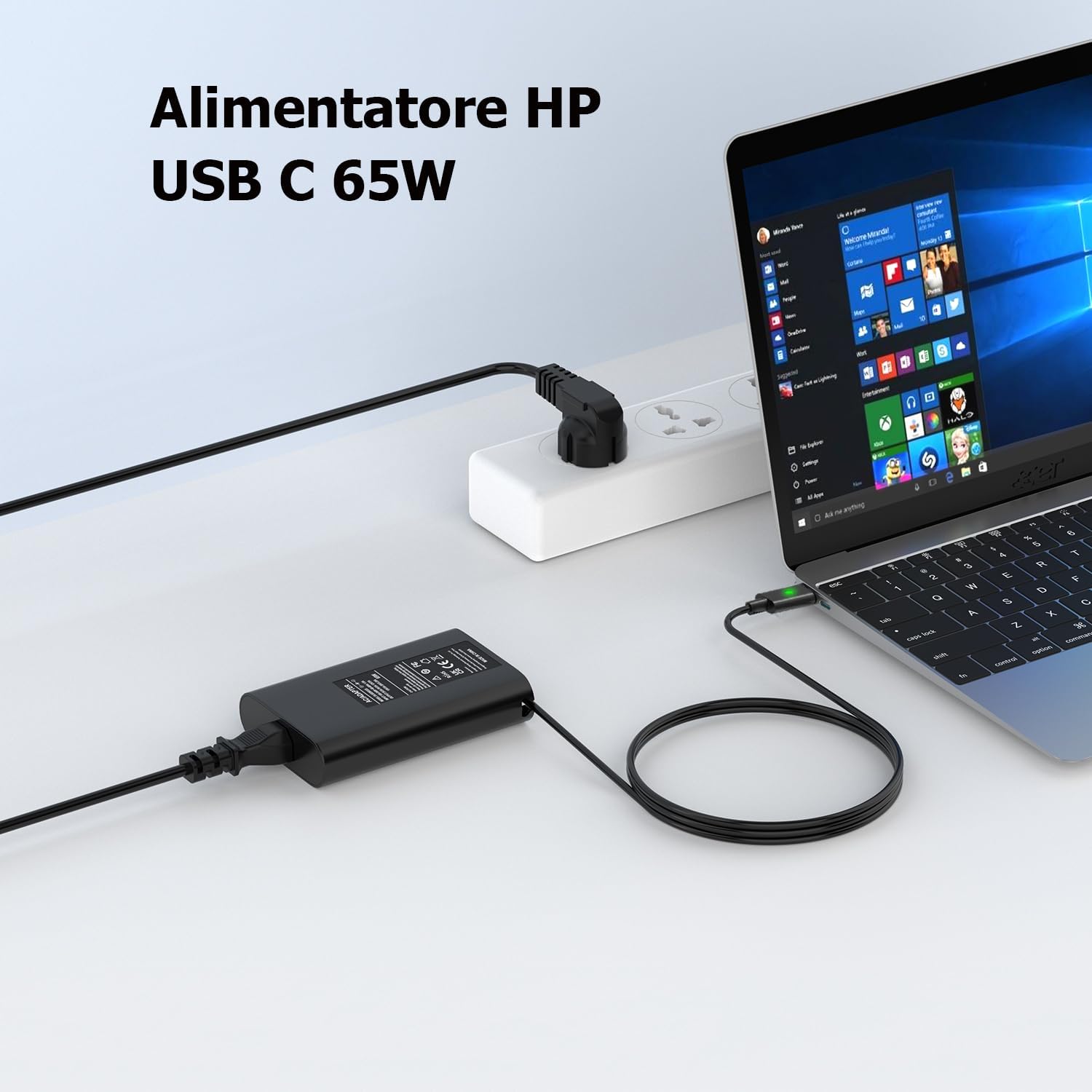 Caricatore HP USB-C 65W per PC - immagine 2