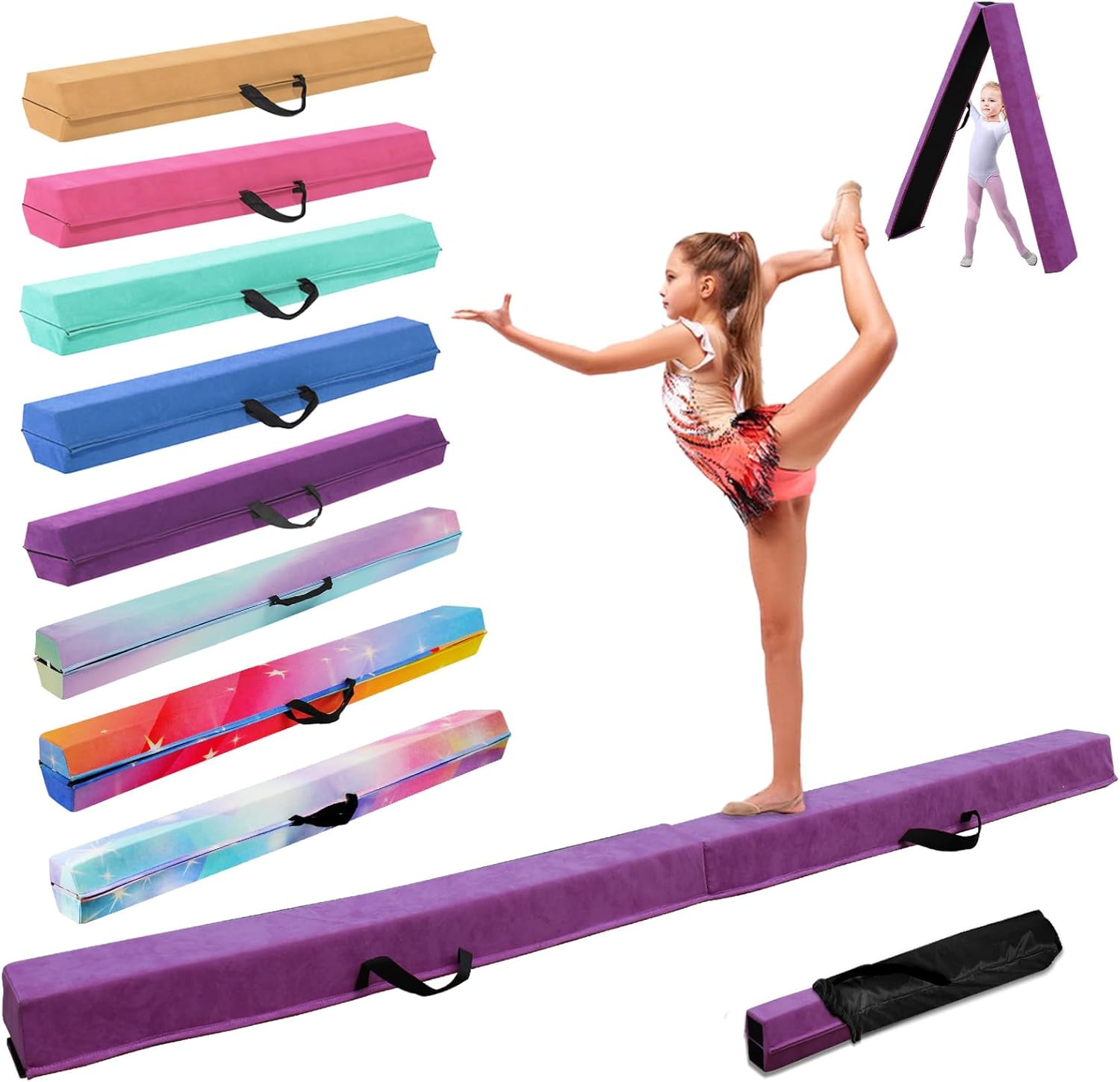 SportBob Trave Ginnastica Artistica Pieghevole per Casa - immagine 1