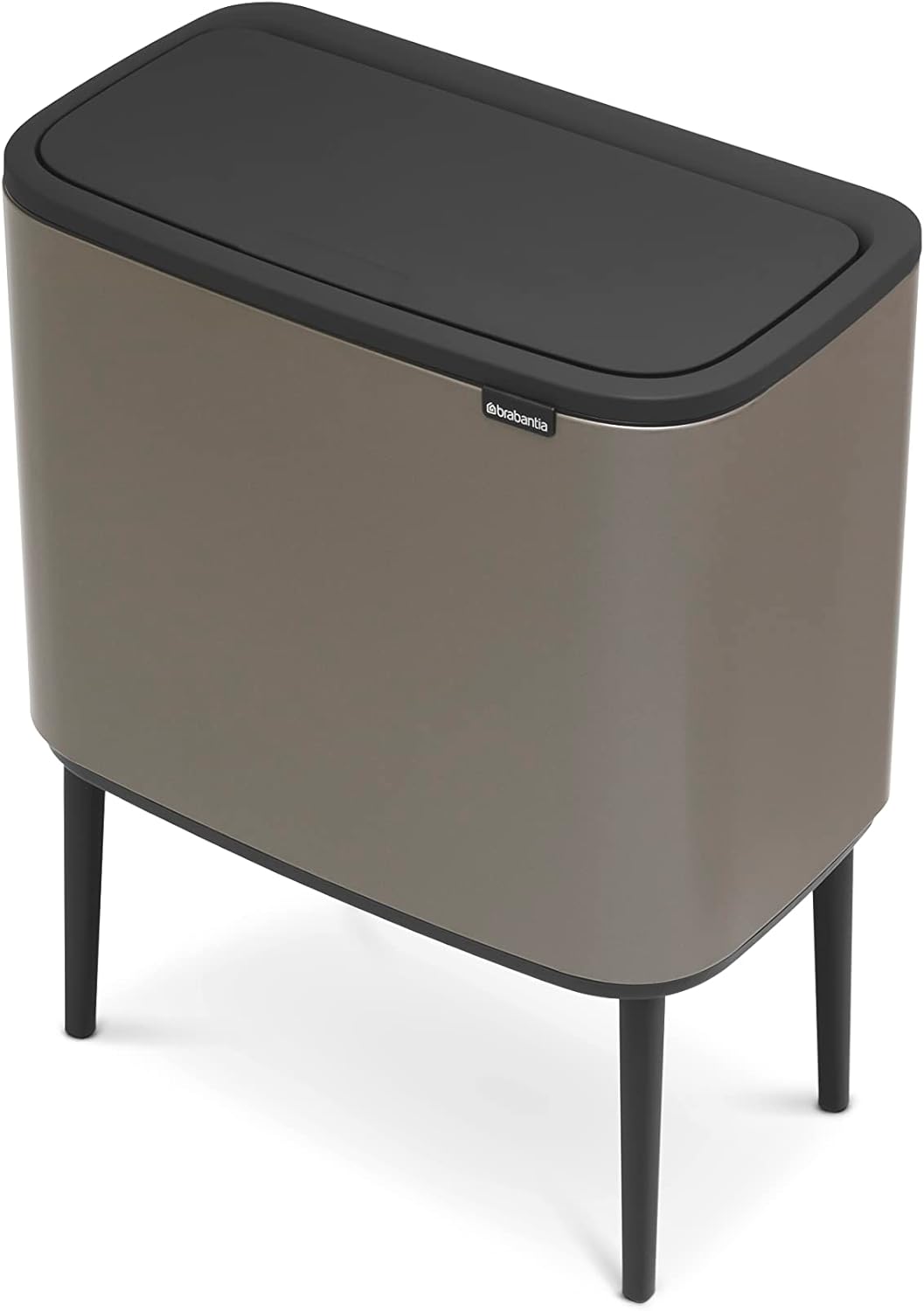 Brabantia Bo Touch Bin Pattumiera, Metallo, Platinum, 11 + 23 Litri - immagine 2