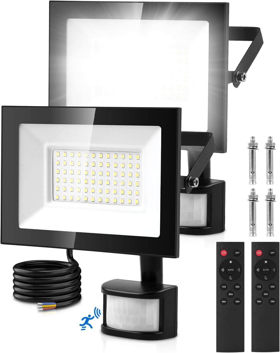 Faretto LED da Esterno con Sensore di Movimento 50W - immagine 1