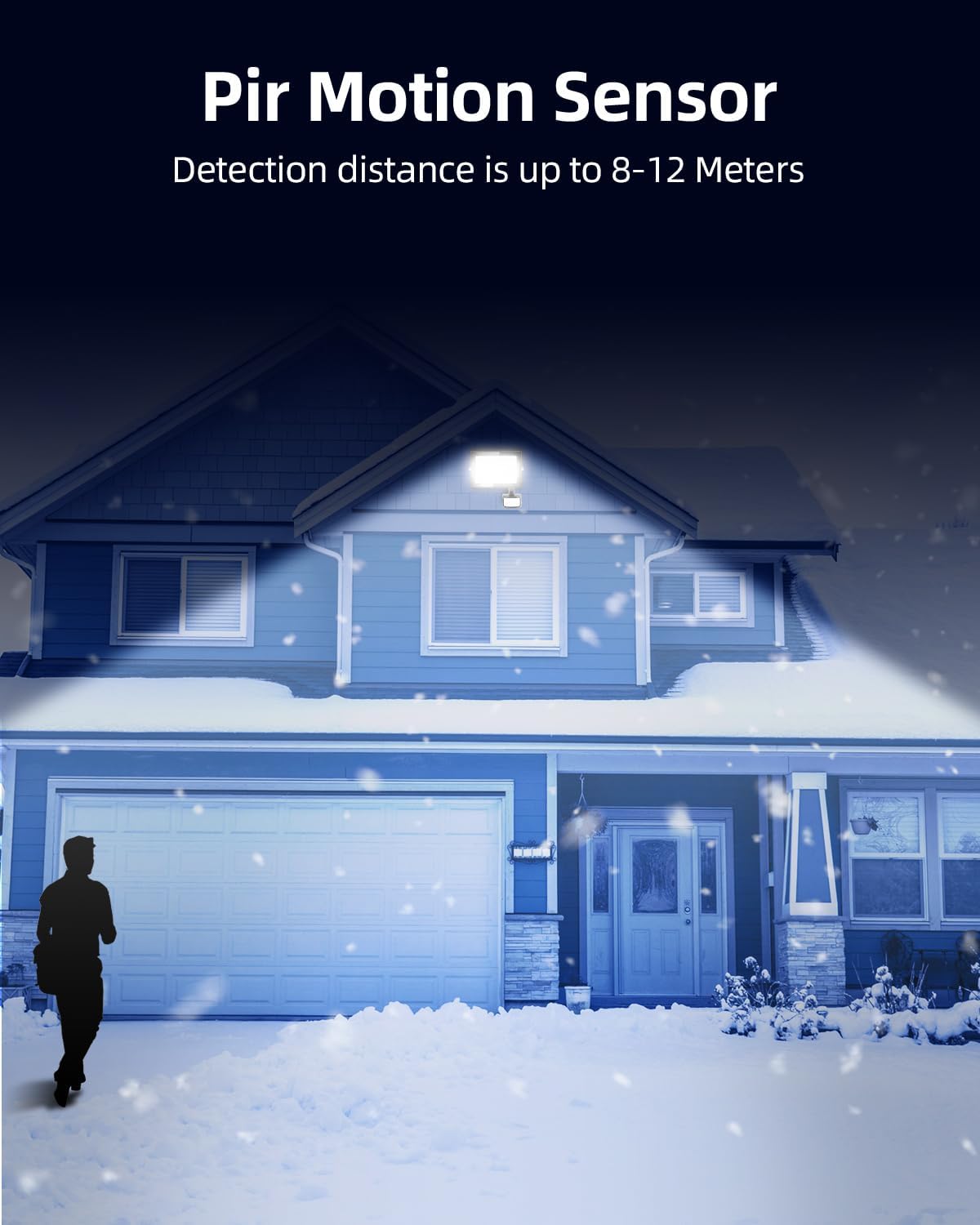 Faretto LED da Esterno con Sensore di Movimento 50W - immagine 4