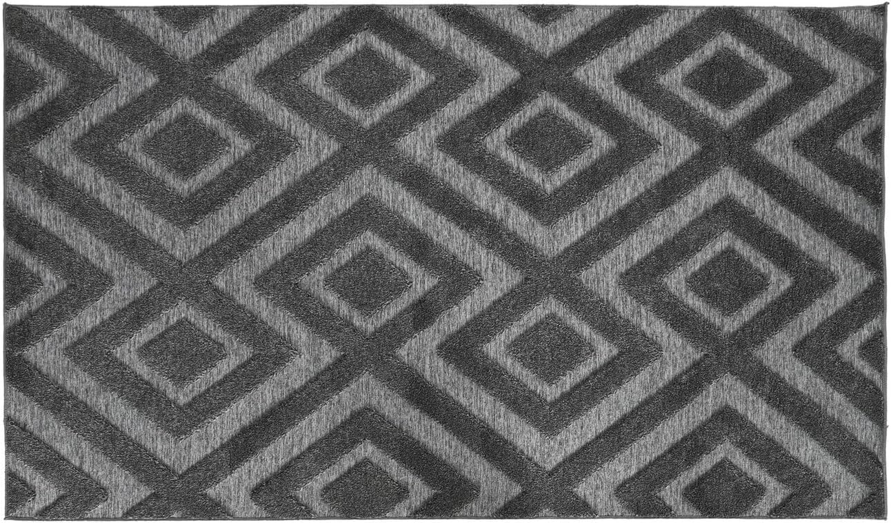 ALFOMBRA POLIESTER 200X140X0 350 GSM GRIS OSCURO