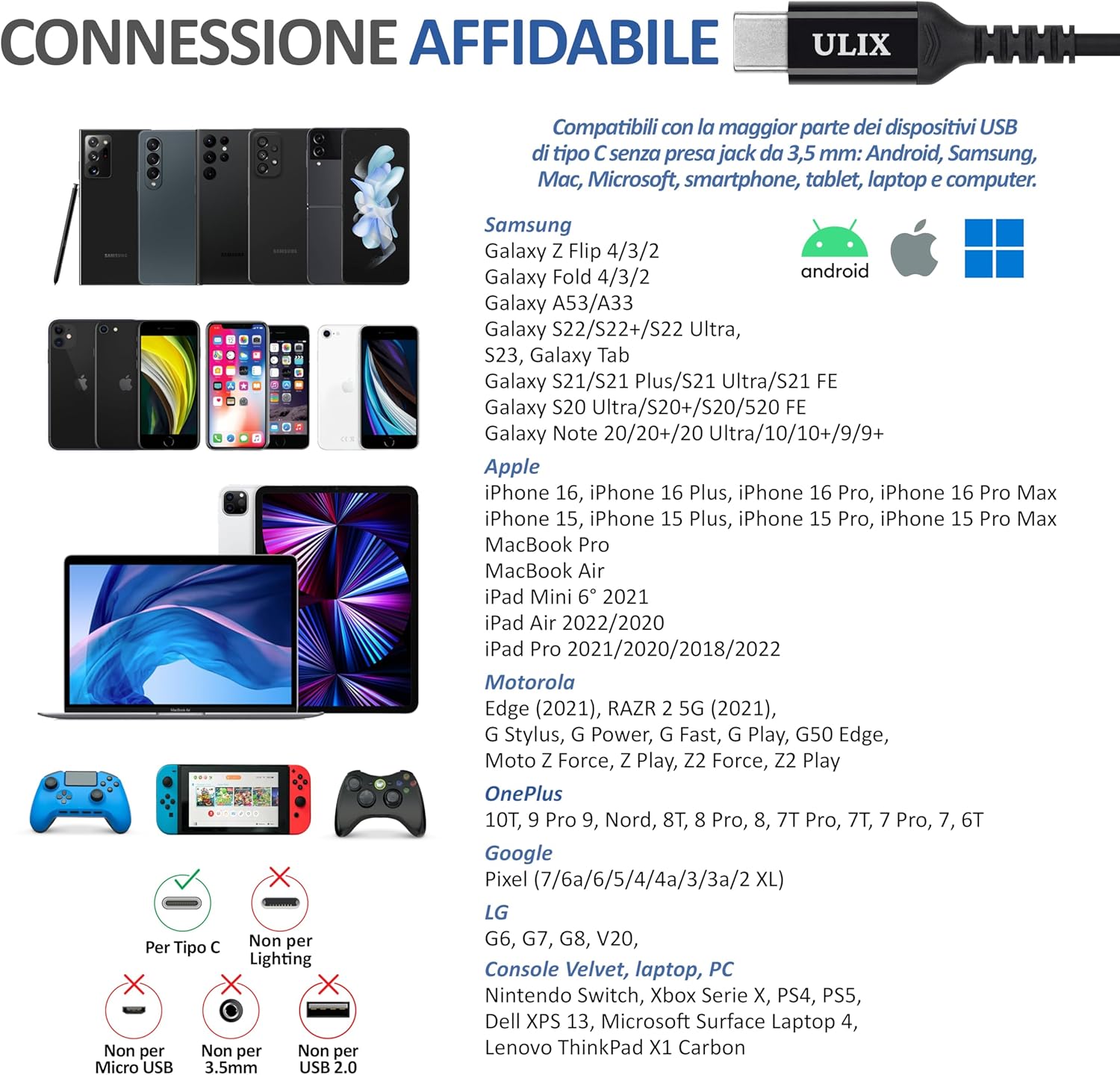 Ulix RIDER Cuffie USB C In-Ear con Microfono - immagine 2