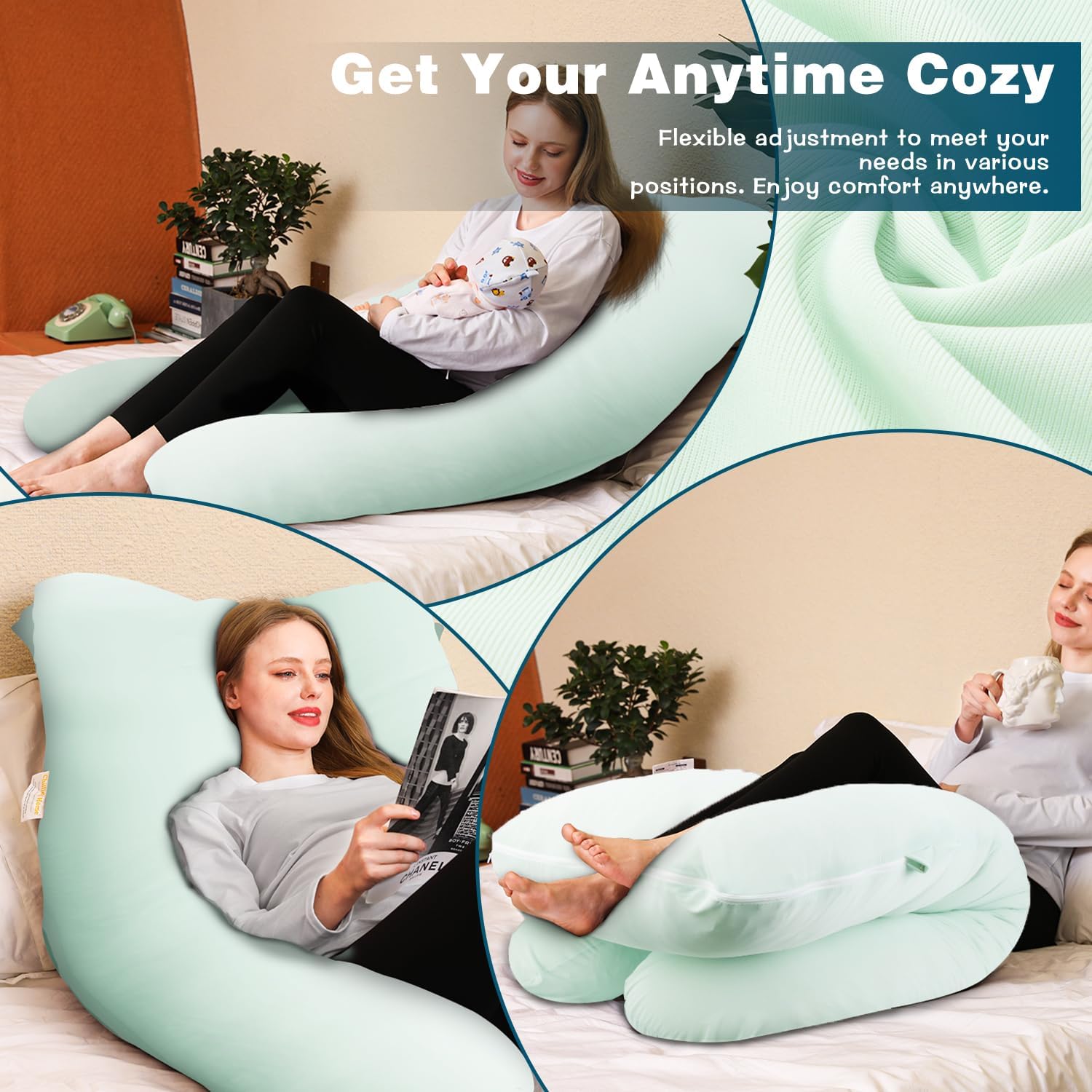 Chilling Home Cooling Cuscino per Gravidanza a U - immagine 4