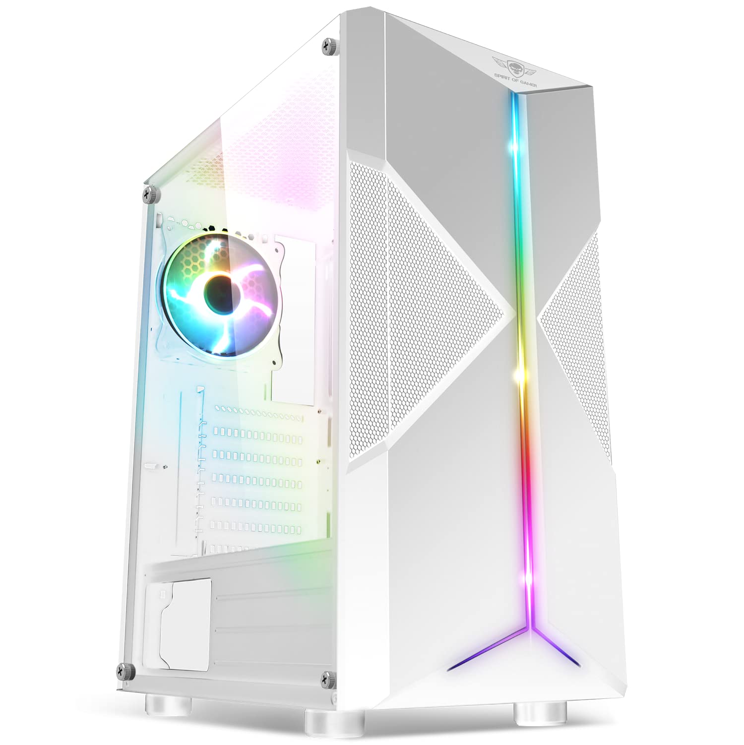 Spirit Of Gamer CLONE III - Case PC Gaming RGB Bianco