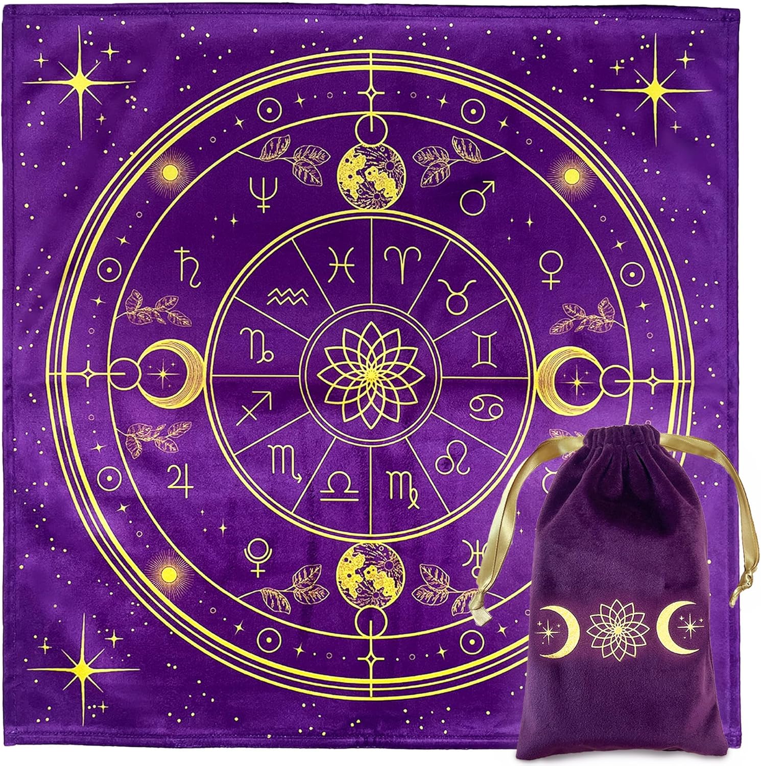 Tappeto Divinatorio e Sacchetto per Carte Oracoli - immagine 1