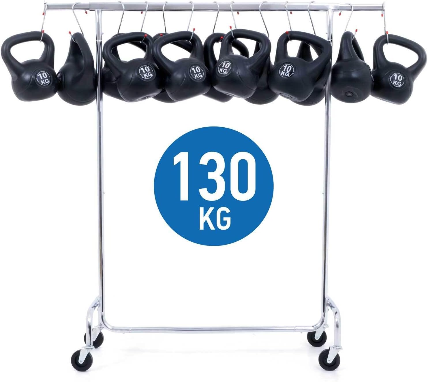 Tatkraft Didrik - Robusto Stand Appendiabiti su Ruote - immagine 6