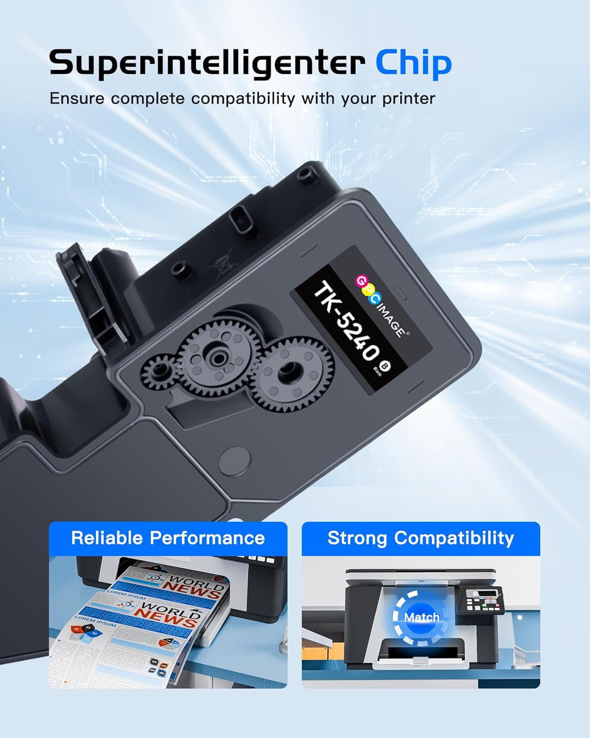 Gpc Image TK-5240 TK5240 per ECOSYS (confezione da 4) - immagine 4