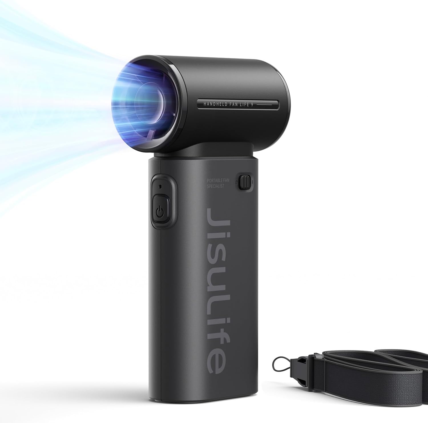 Jisulife Ventilatore Portatile USB Ricaricabile, Nero - immagine 1