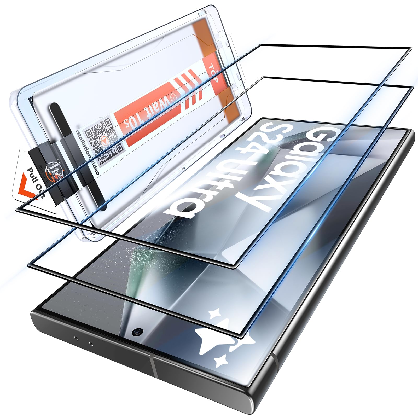 Lk 2 Pezzi per Samsung Galaxy S24 Ultra Vetro Temperato