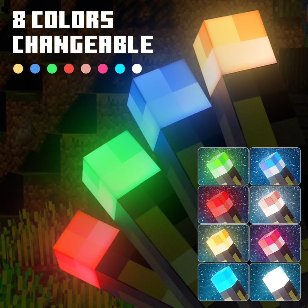 Lampada da Parete Torcia 28cm 8 Colori con Telecomando - immagine 3