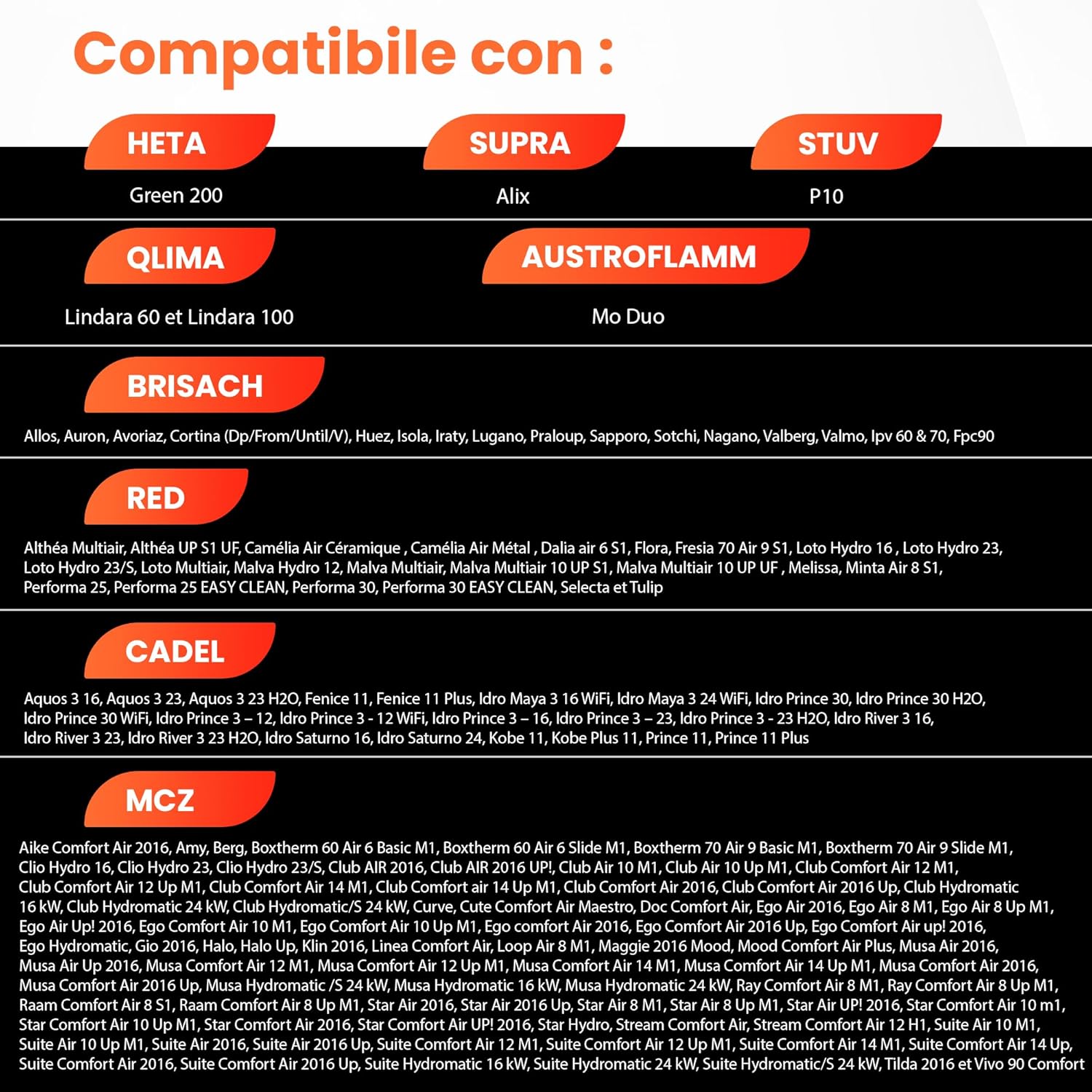 Candela in Ceramica per Stufa a Pellet 300W - immagine 2