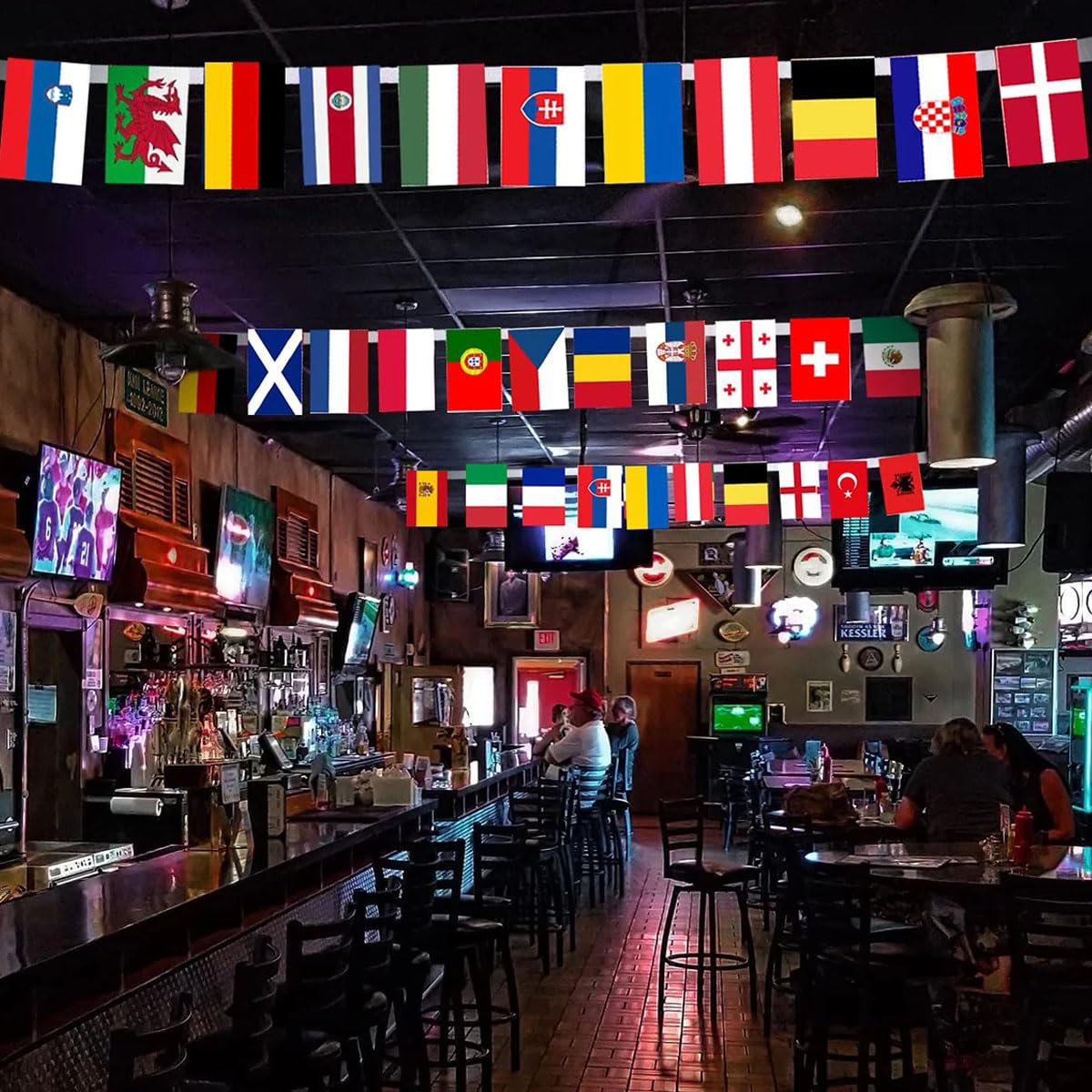 30M Bandierine Nazioni Mondo - 100 Pz 14x21 cm - immagine 6