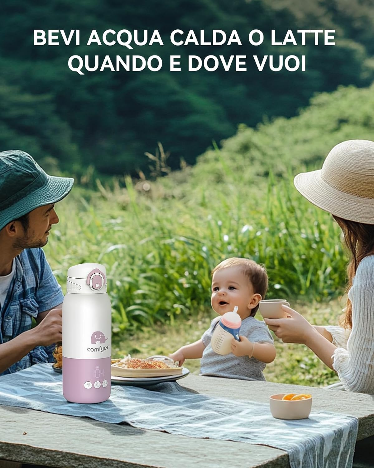 Scaldabiberon Portatile 340ml - Riscaldamento Rapido - immagine 5