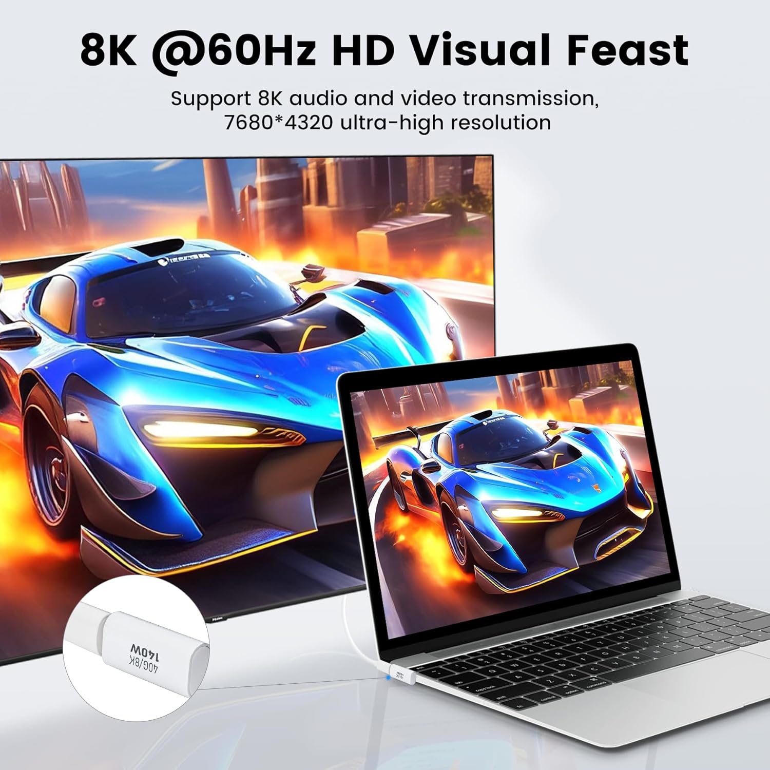 Adattatore USB C 40 Gbps 90 Gradi (2 pezzi) - immagine 6