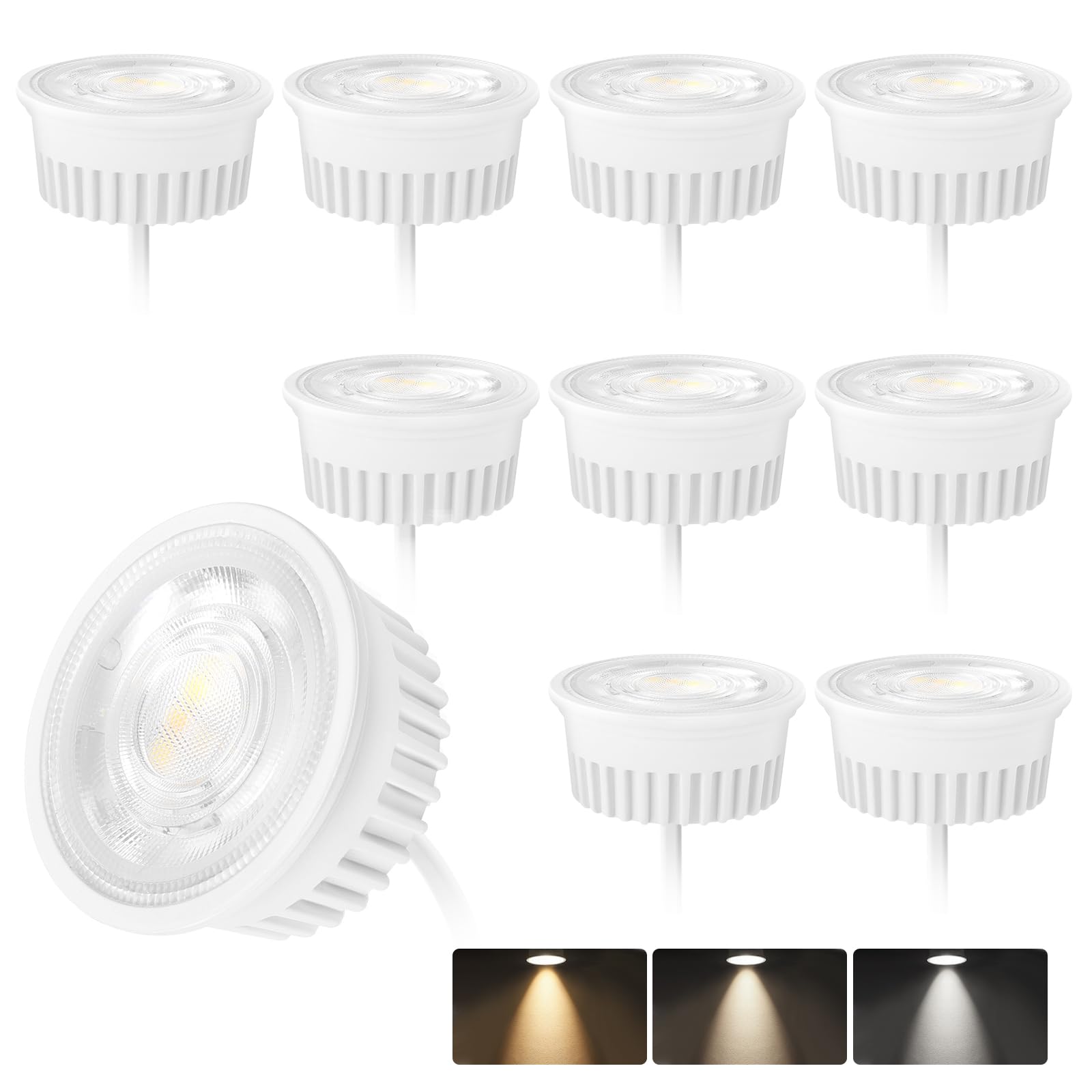 Kyotech 10x Modulo LED Ultrapiatto ø50mm Dimmerabile 3CCT