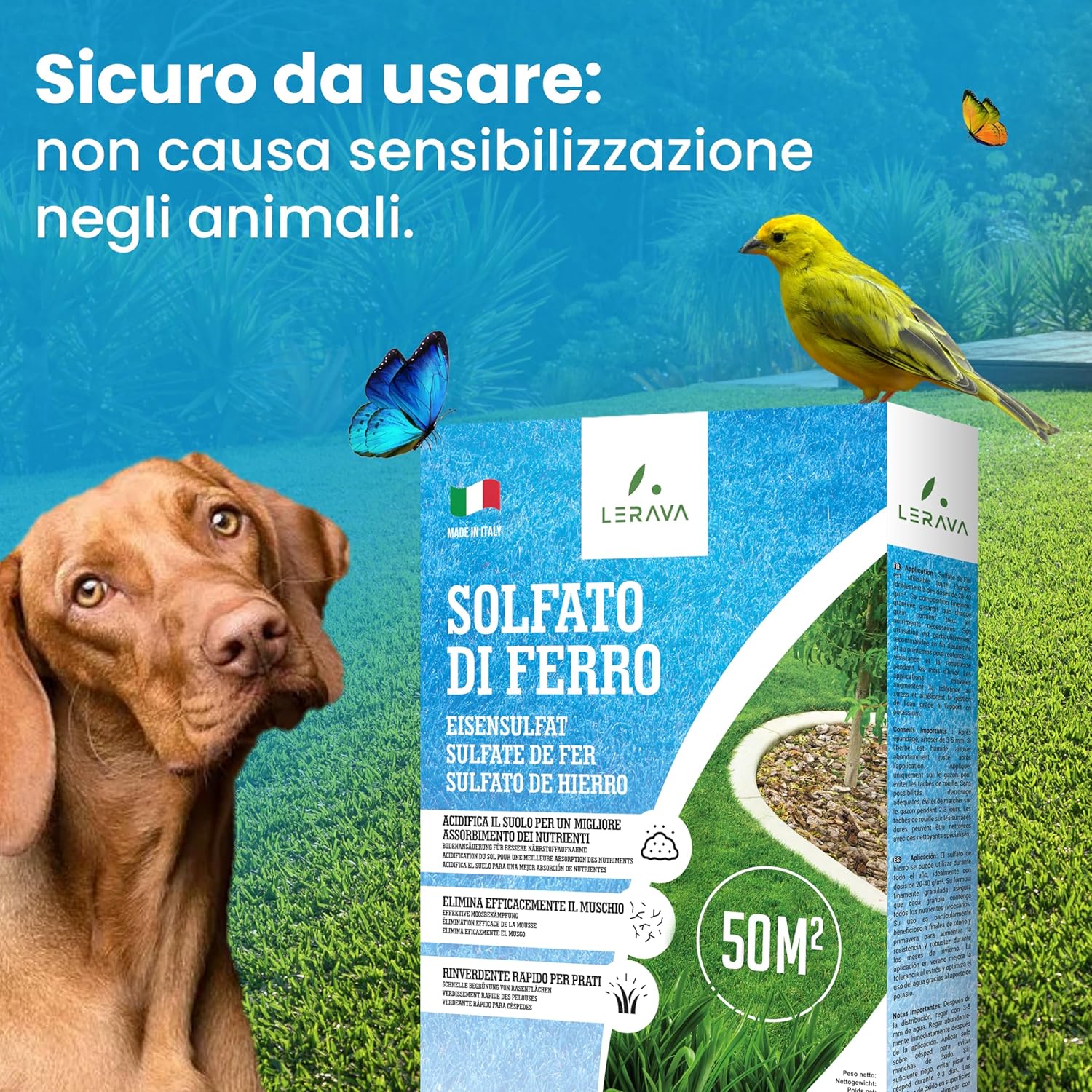 Lerava® Solfato di Ferro Antimuschio 50m² - immagine 8