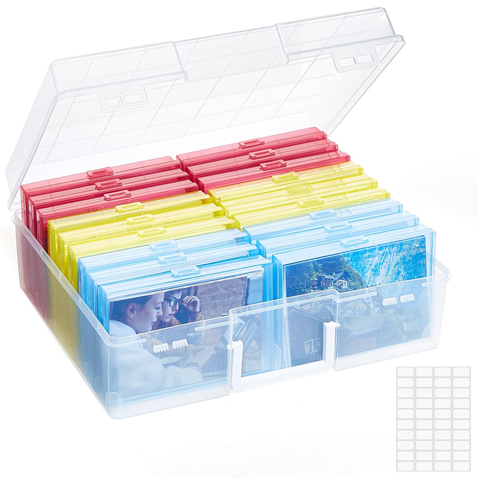 Lifewit Scatola Portafoto 10x15 cm 18 Scomparti