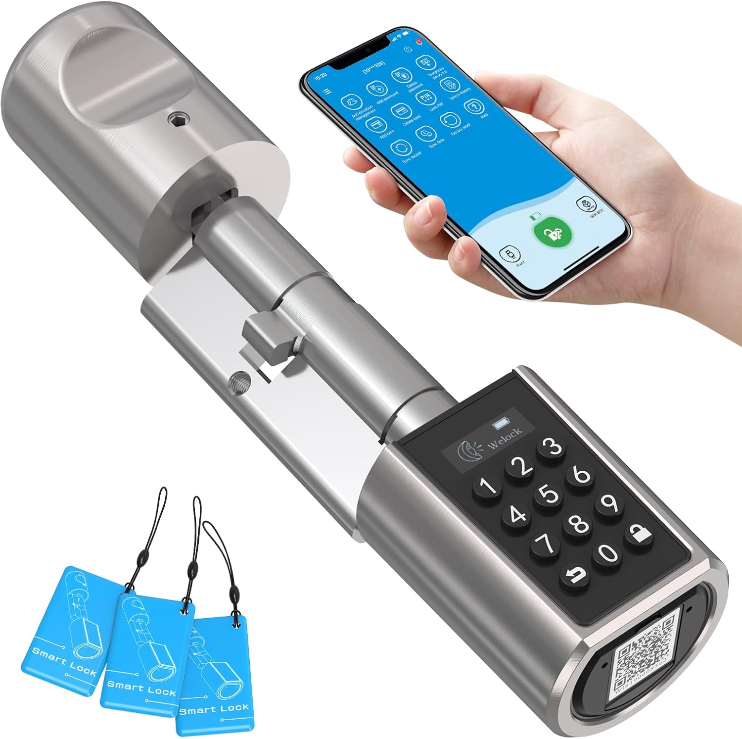 Serratura elettronica per porta, codice,per casa intelligente