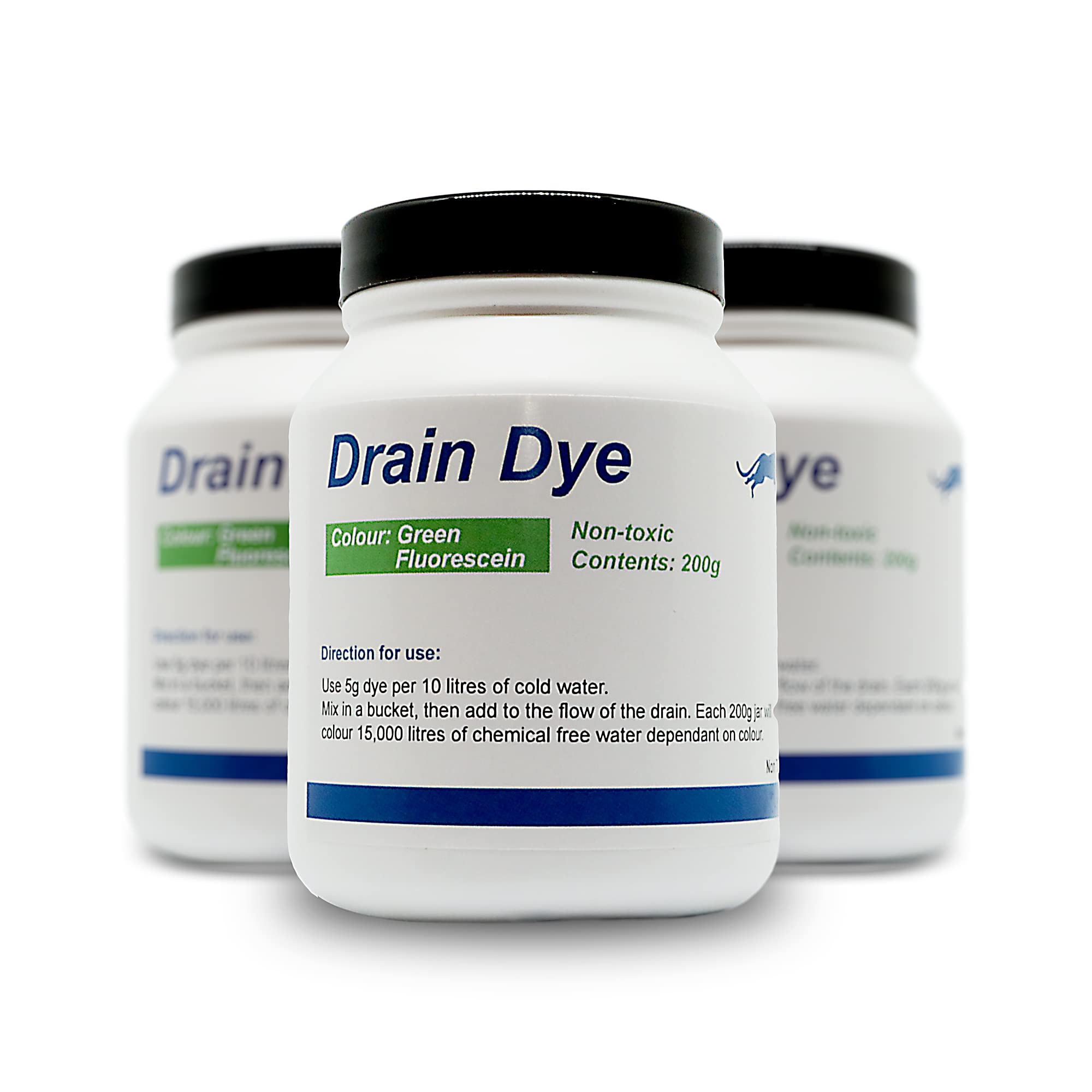 Colorante Tracciante Fluorescente per Rilevamento Perdite 200gr, Verde