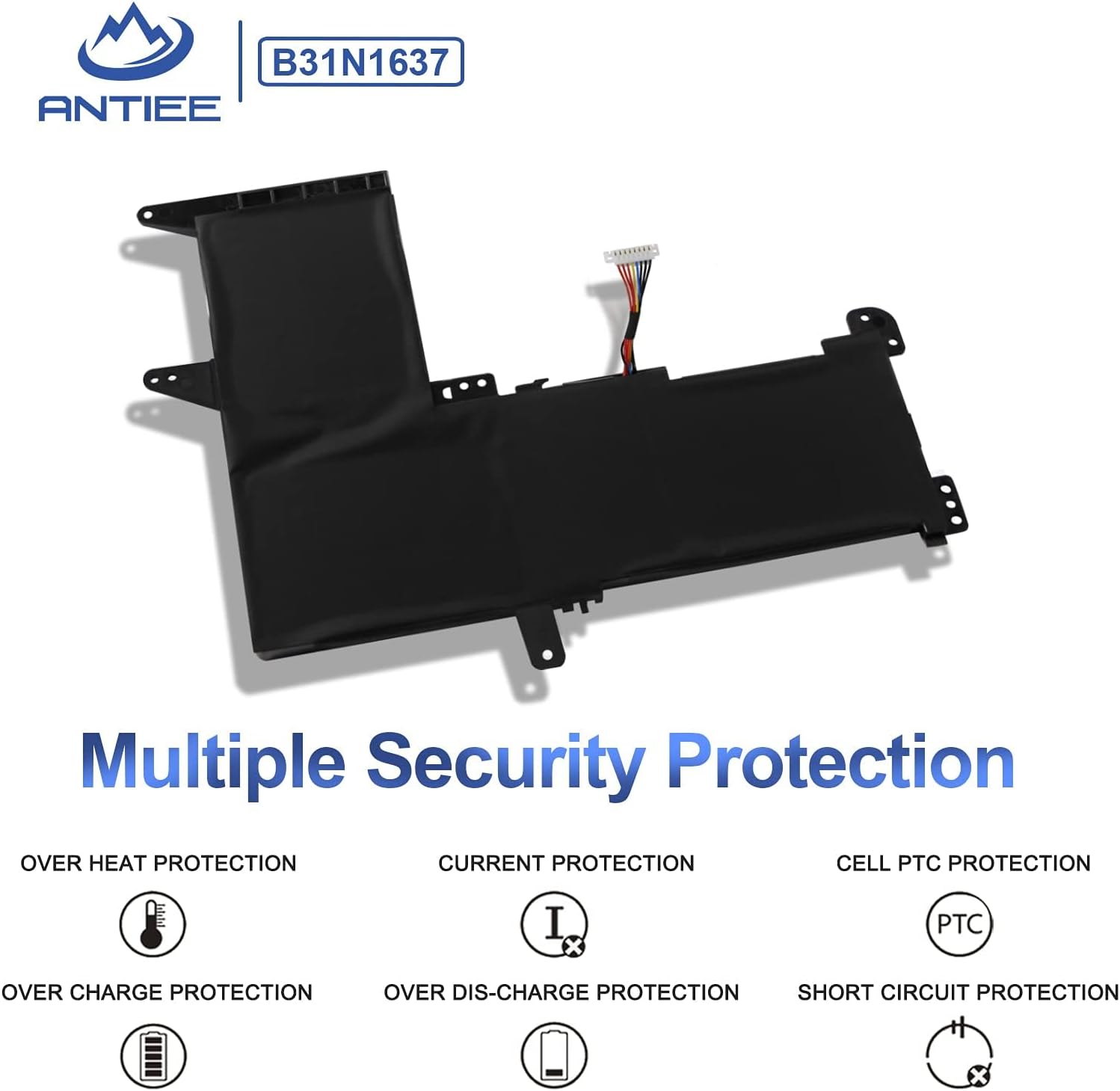 Antiee Batteria B31N1637 per Asus VivoBook 11.52V 42Wh - immagine 4
