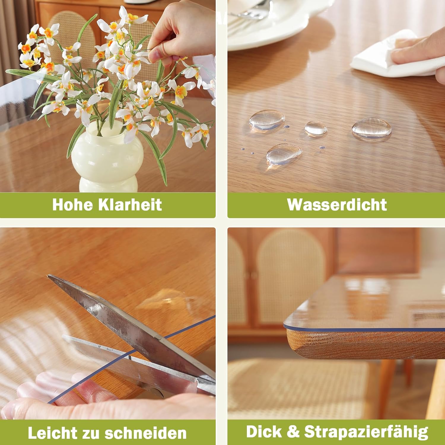 Ostepdecor Copritavolo Trasparente PVC 80x130 cm - immagine 4