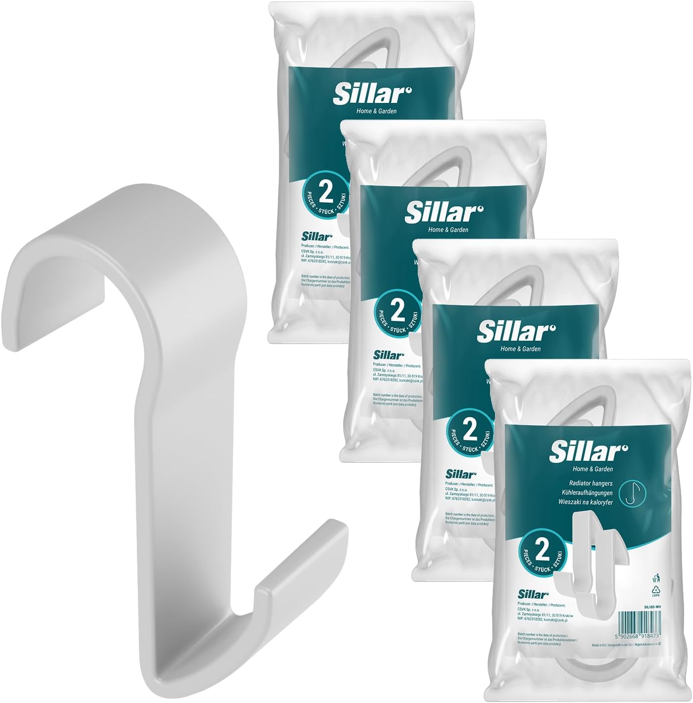 Sillar Ganci per Termoarredo Bianchi 8 Pezzi - immagine 1