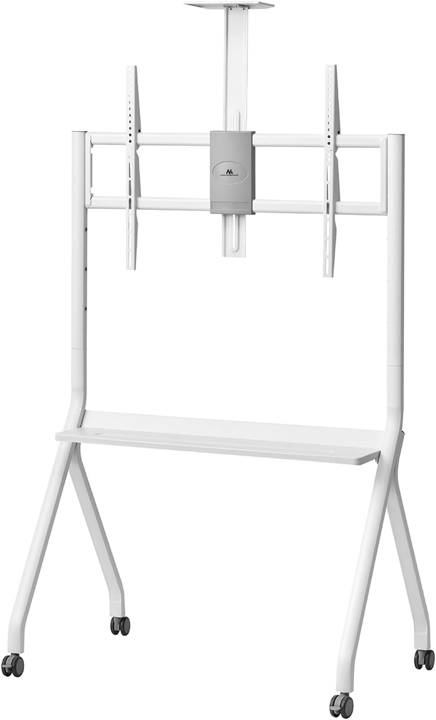 Maclean MC‑114 Supporto TV Mobile 55-100″, Bianco - immagine 1