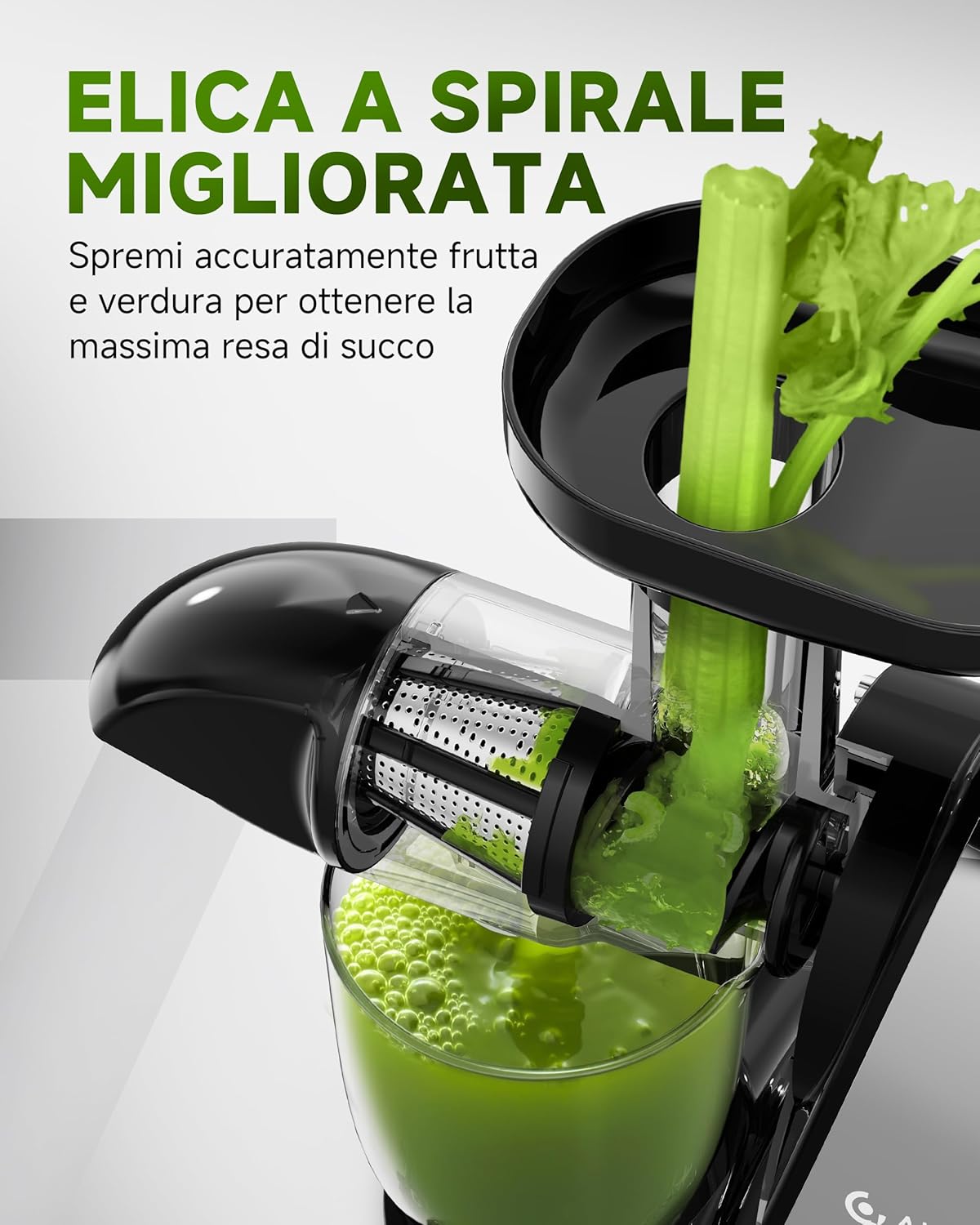 Amzchef Estrattore di Succo a Freddo Silenzioso 150W - immagine 2