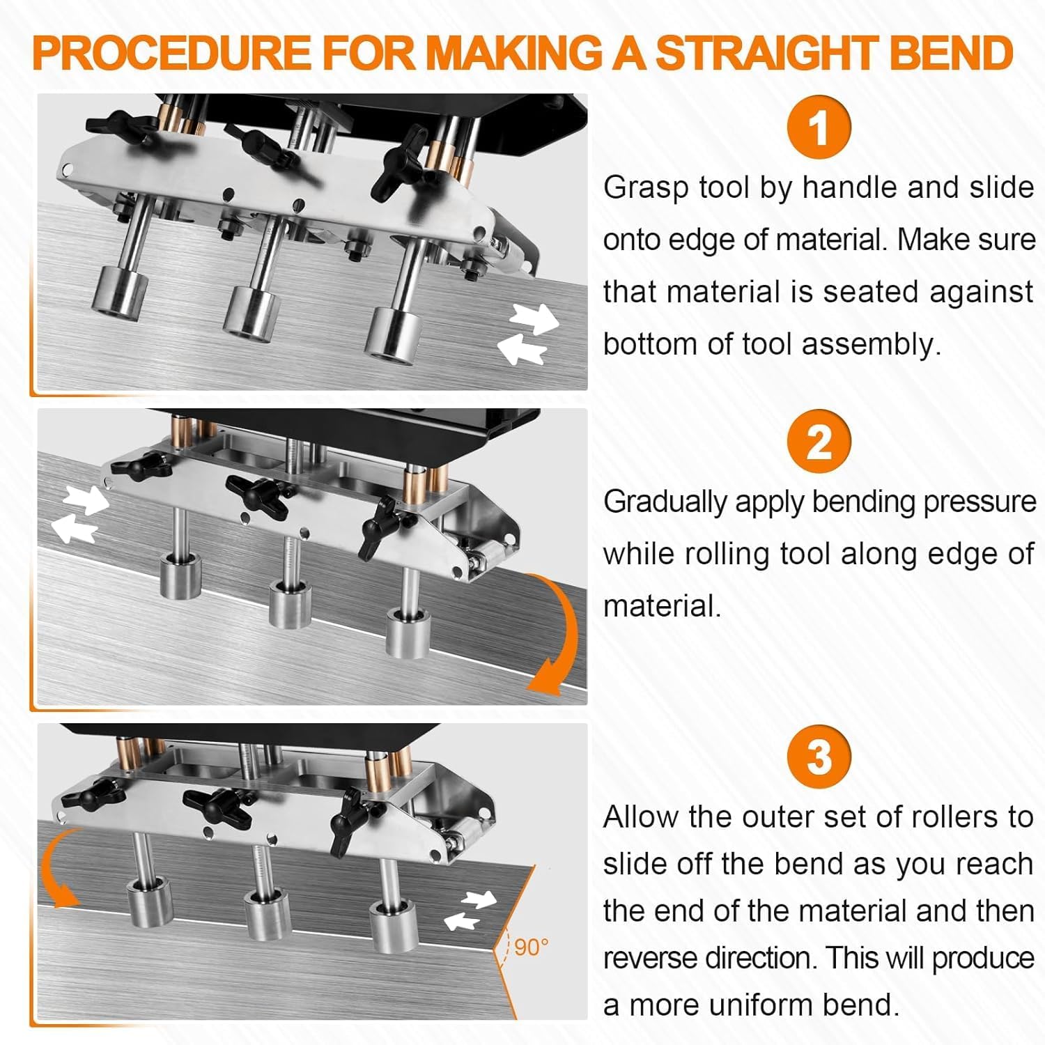 HEYOUTH Piegatrice Lamiera Manuale 90° - immagine 2